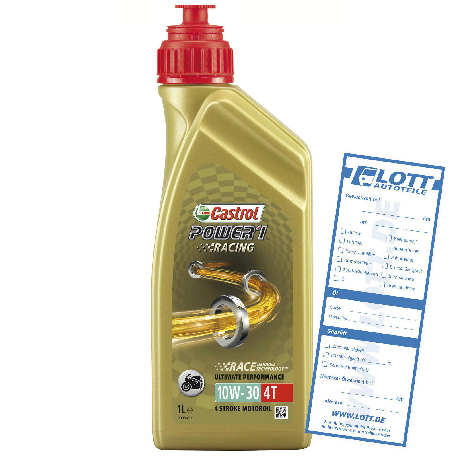 CASTROL Motoröl Power 1 Racing 4T 10W-30 1L