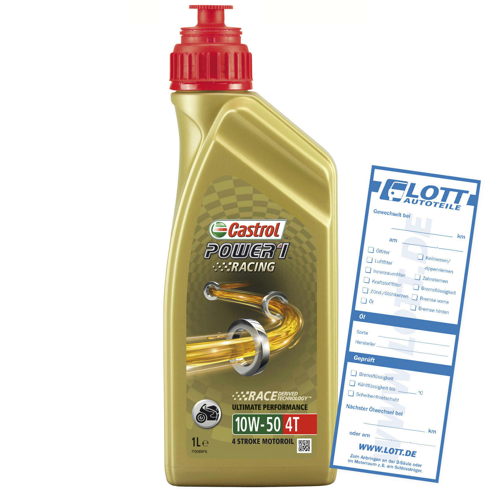 CASTROL Motoröl Power 1 Racing 4T 10W-50 1L