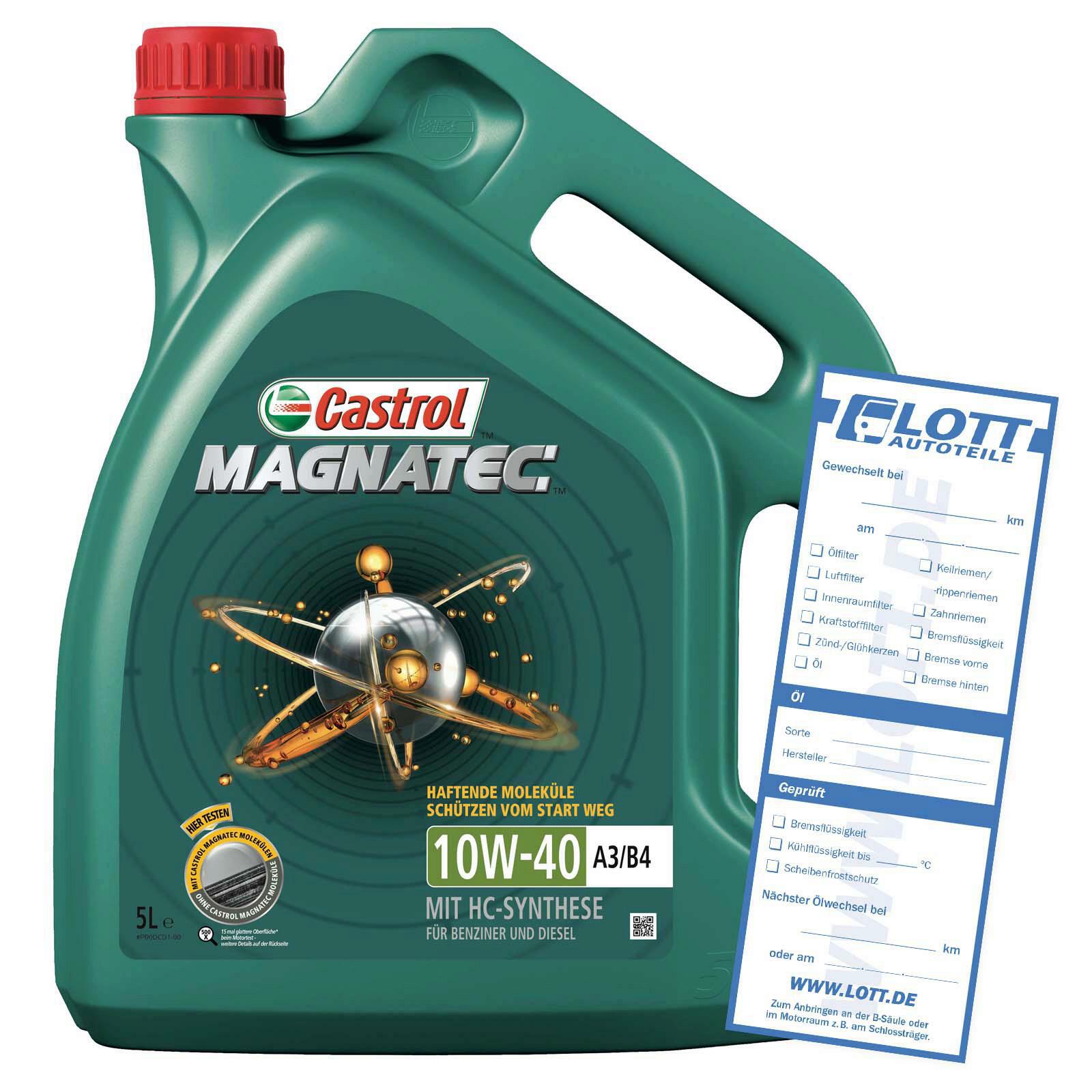 CASTROL Motoröl Magnatec A3/B4 10W-40 5L