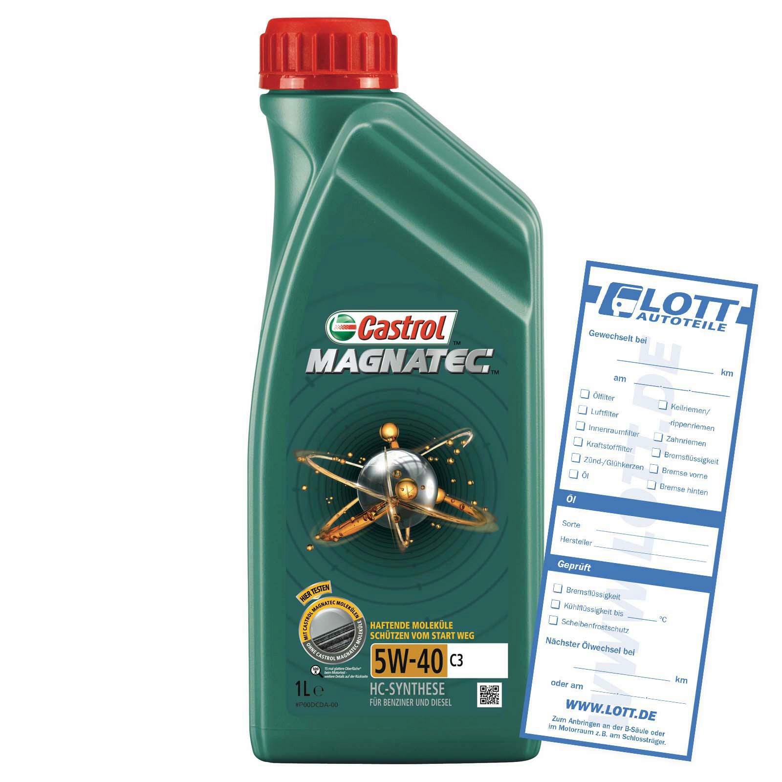 CASTROL Motoröl Magnatec C3 5W-40 1L