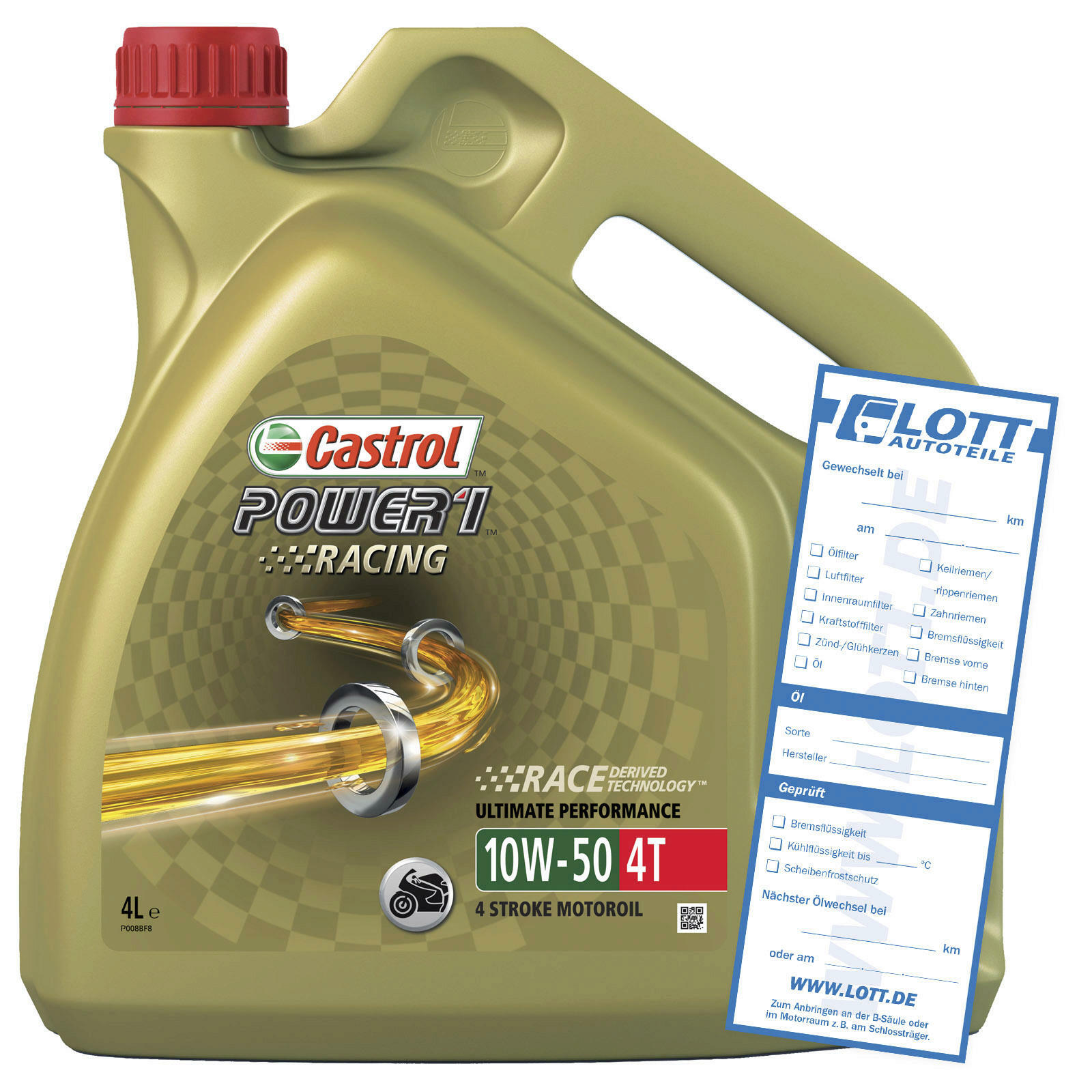 CASTROL Motoröl Power 1 Racing 4T 10W-50 4L