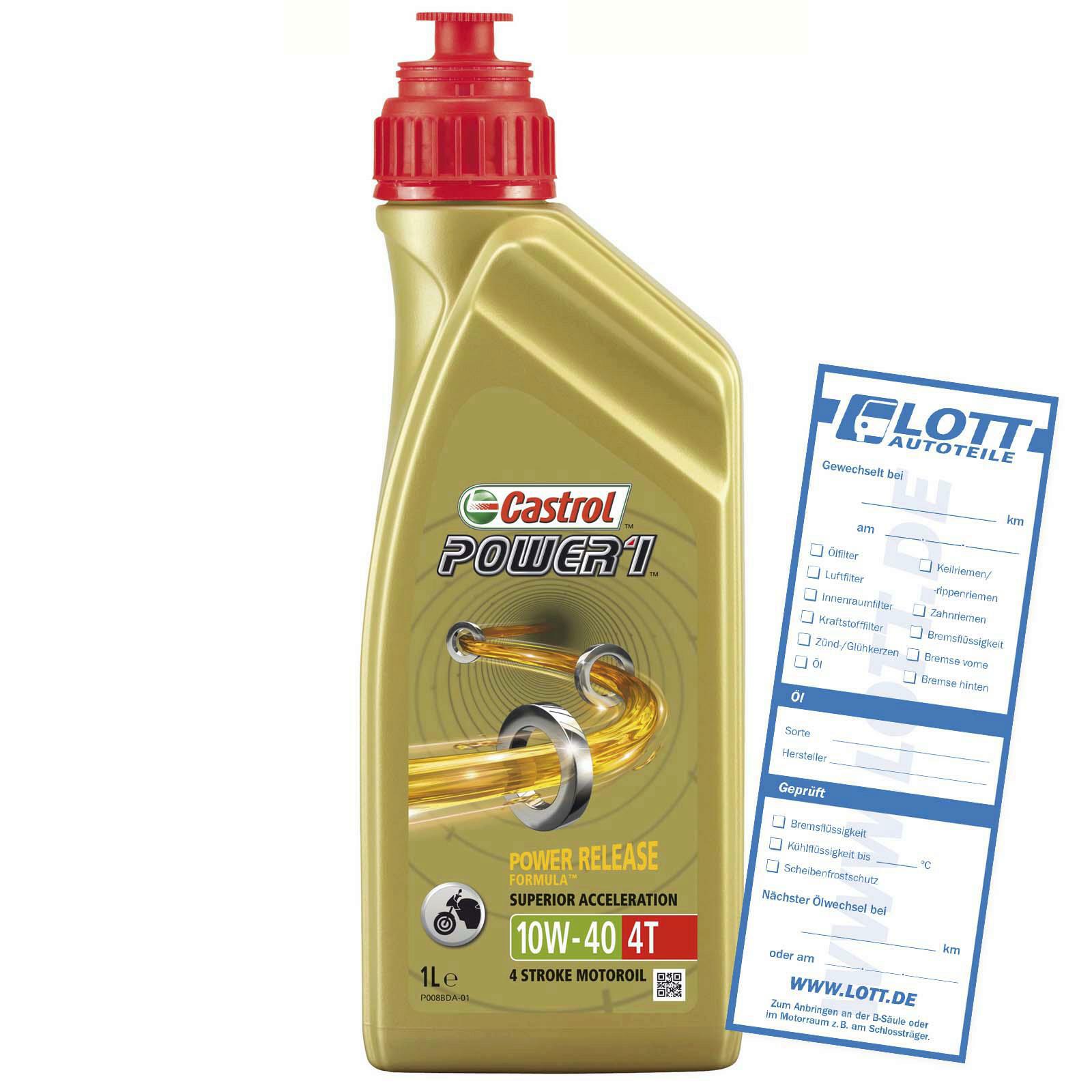 CASTROL Motoröl Power 1 4T 10W-40 1L