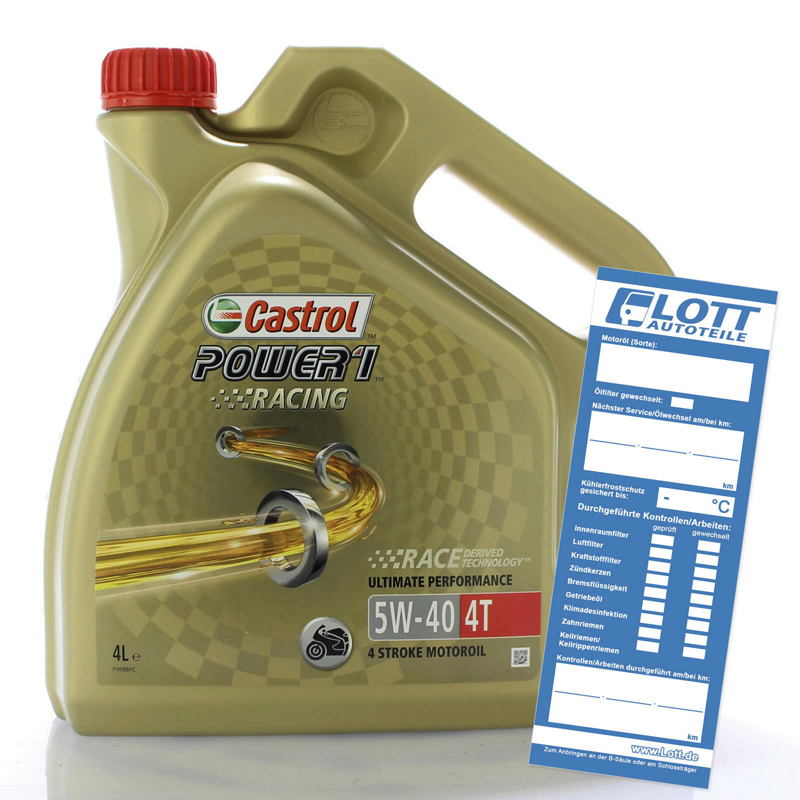 CASTROL Motor&ouml;l POWER 1 RACING 4T 5W-40 4L 152F48
