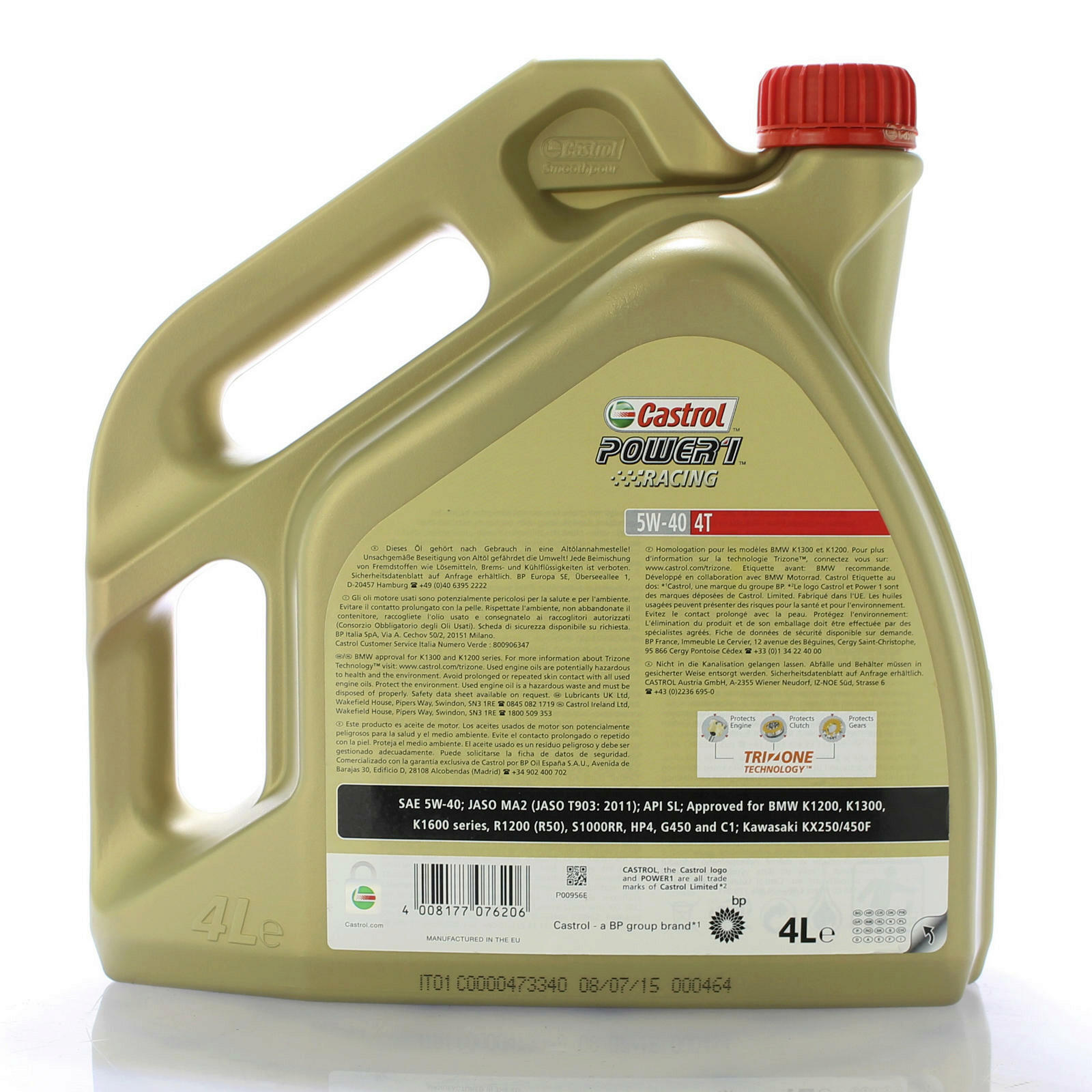 CASTROL Motoröl POWER 1 RACING 4T 5W-40 4L