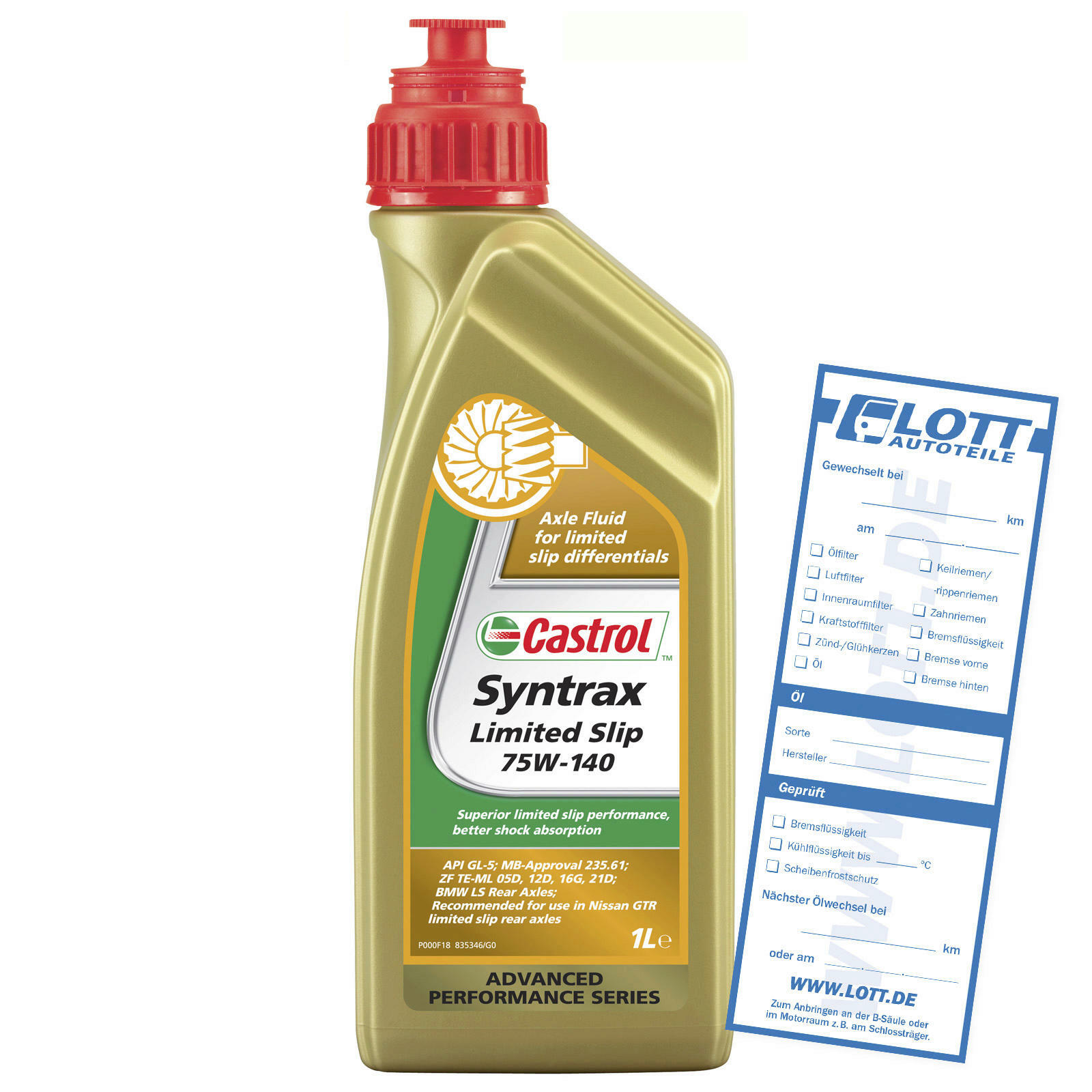 CASTROL Achsgetriebeöl SYNTRAX LIMITED SLIP 75W-140 1L