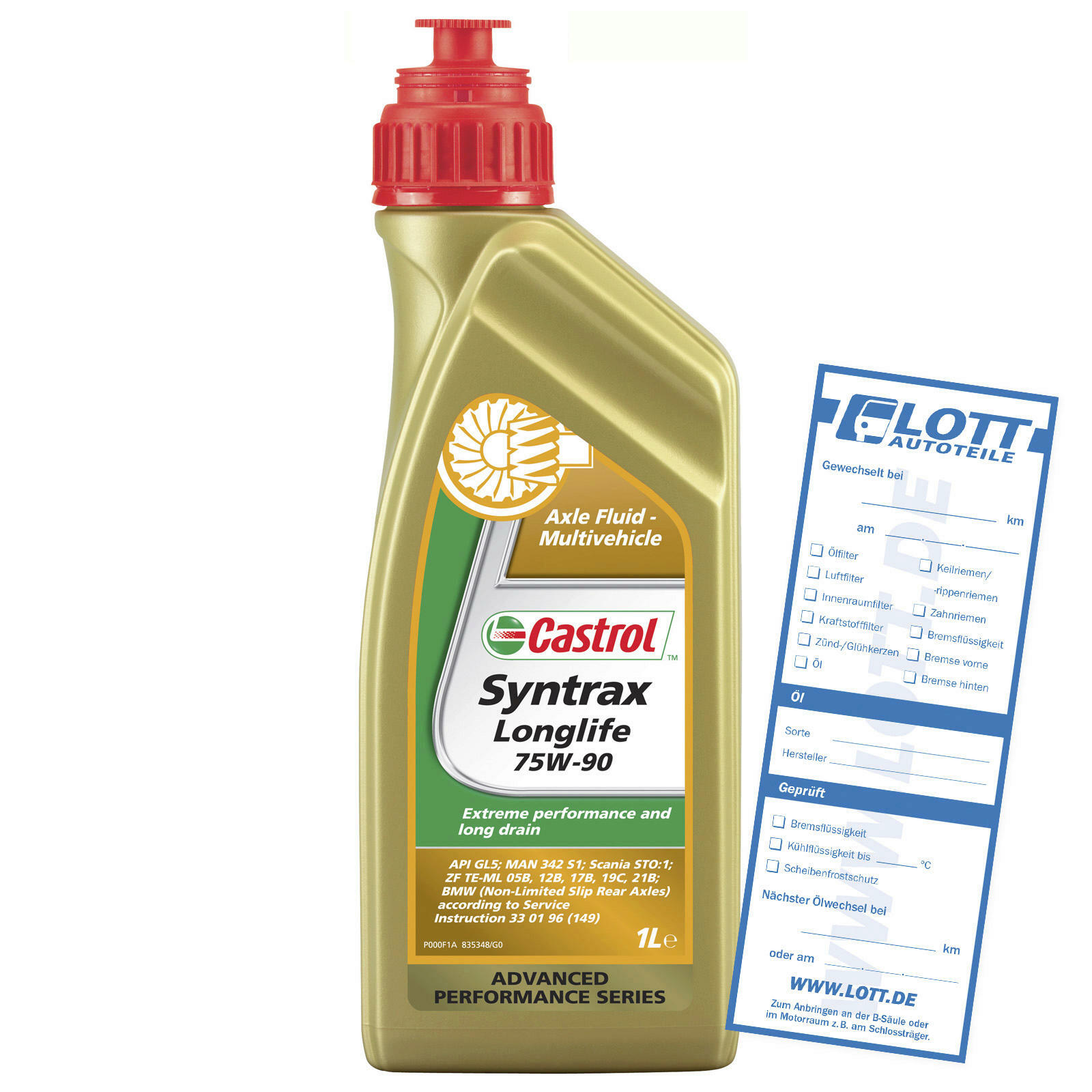 CASTROL Achsgetriebeöl SYNTRAX LONGLIFE 75W-90 1L