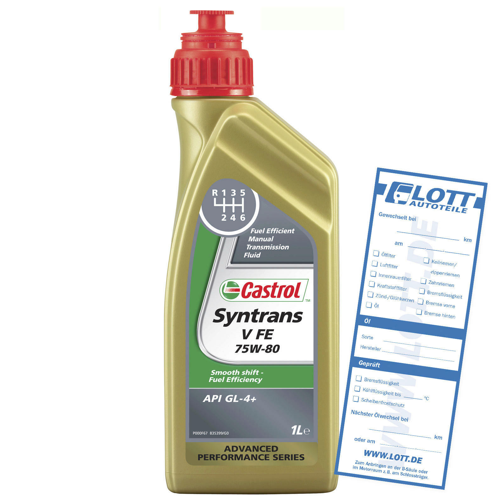 CASTROL Getriebeöladditiv SYNTRANS V FE 75W-80 1L