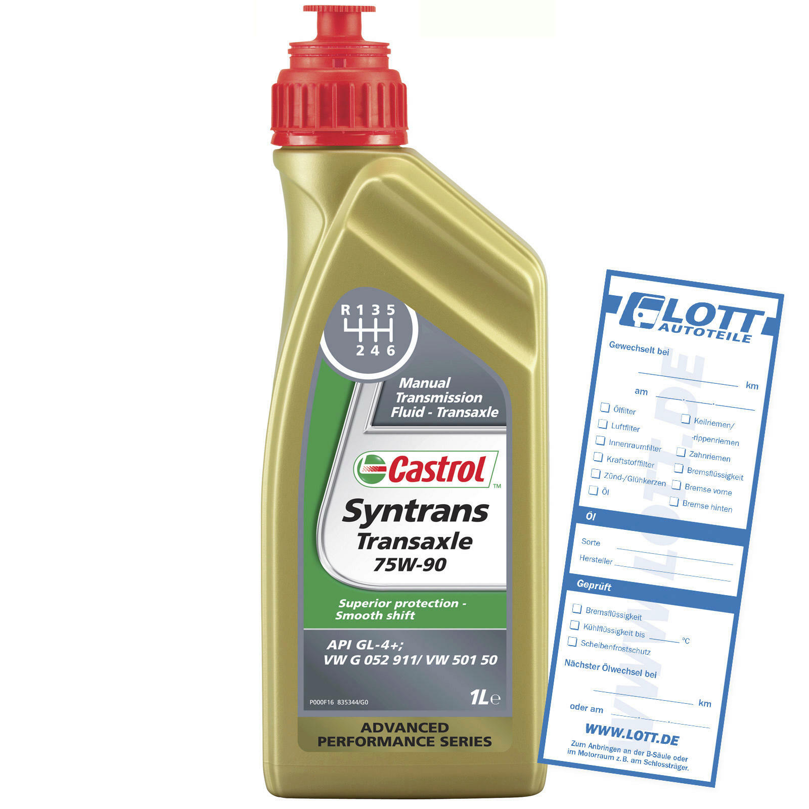 CASTROL Getriebeöladditiv SYNTRANS TRANSAXLE 75W-90 1L