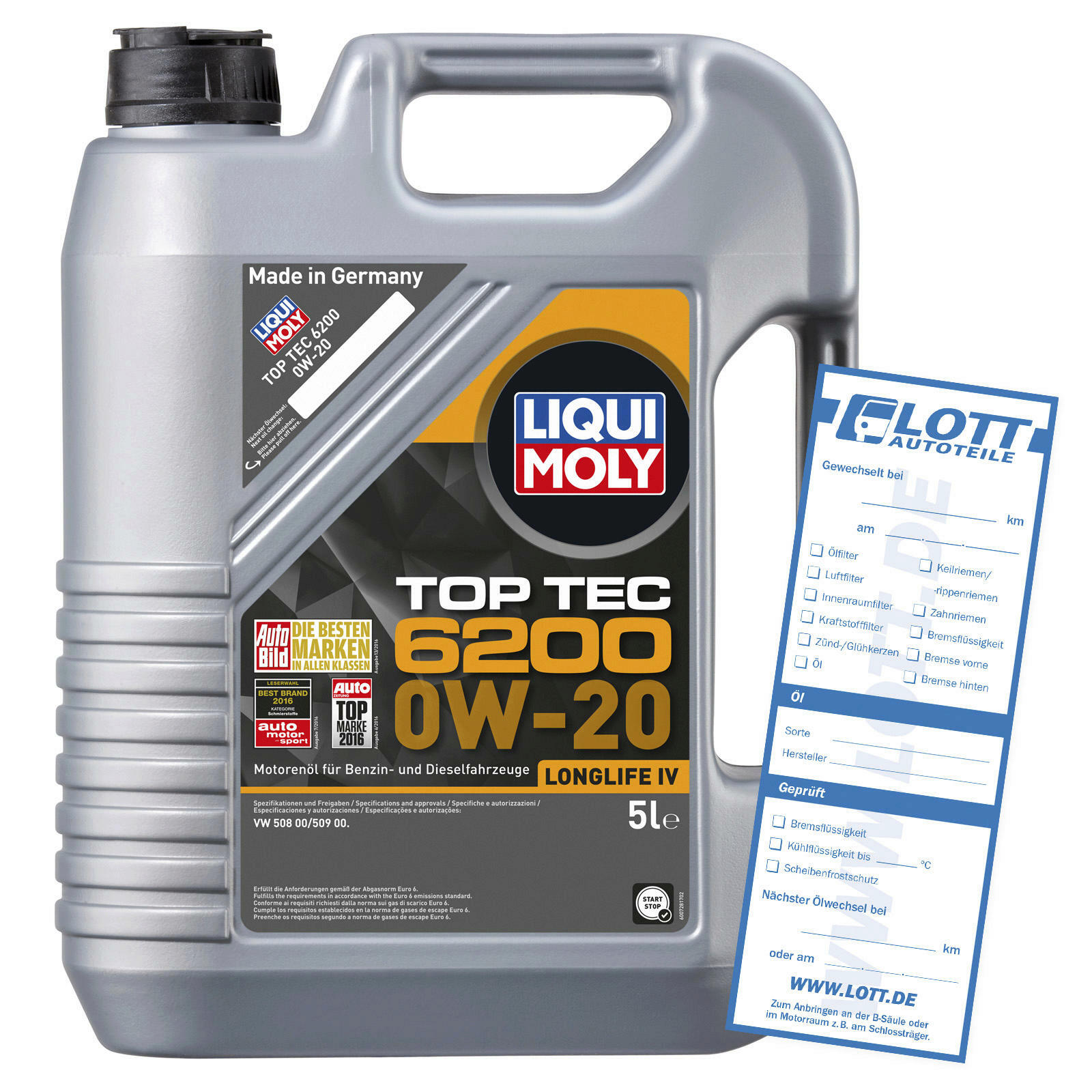 LIQUI MOLY TOP TEC 6200 0W-20 5L