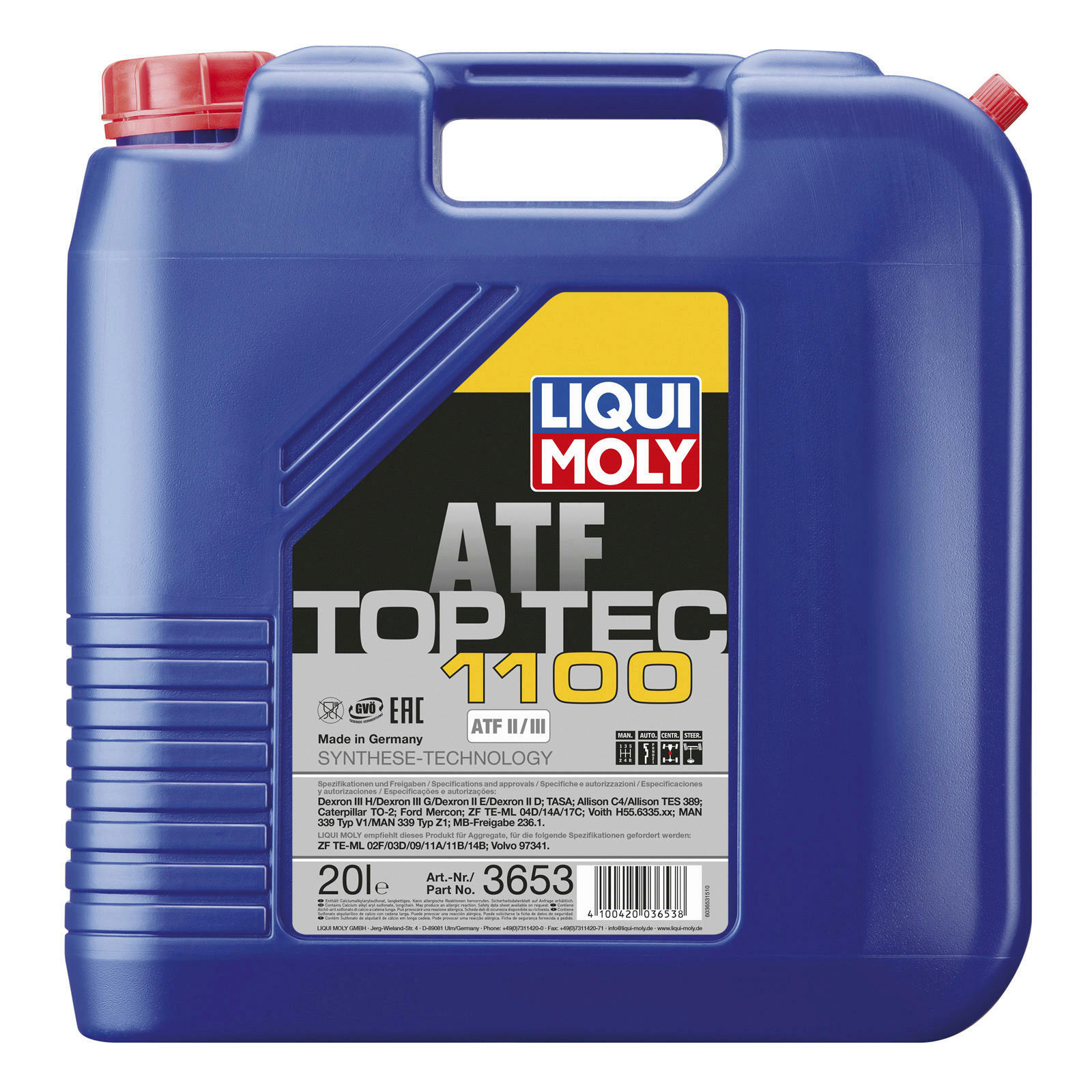 Liqui Moly Automatikgetriebeöl Top Tec ATF 1100 20L