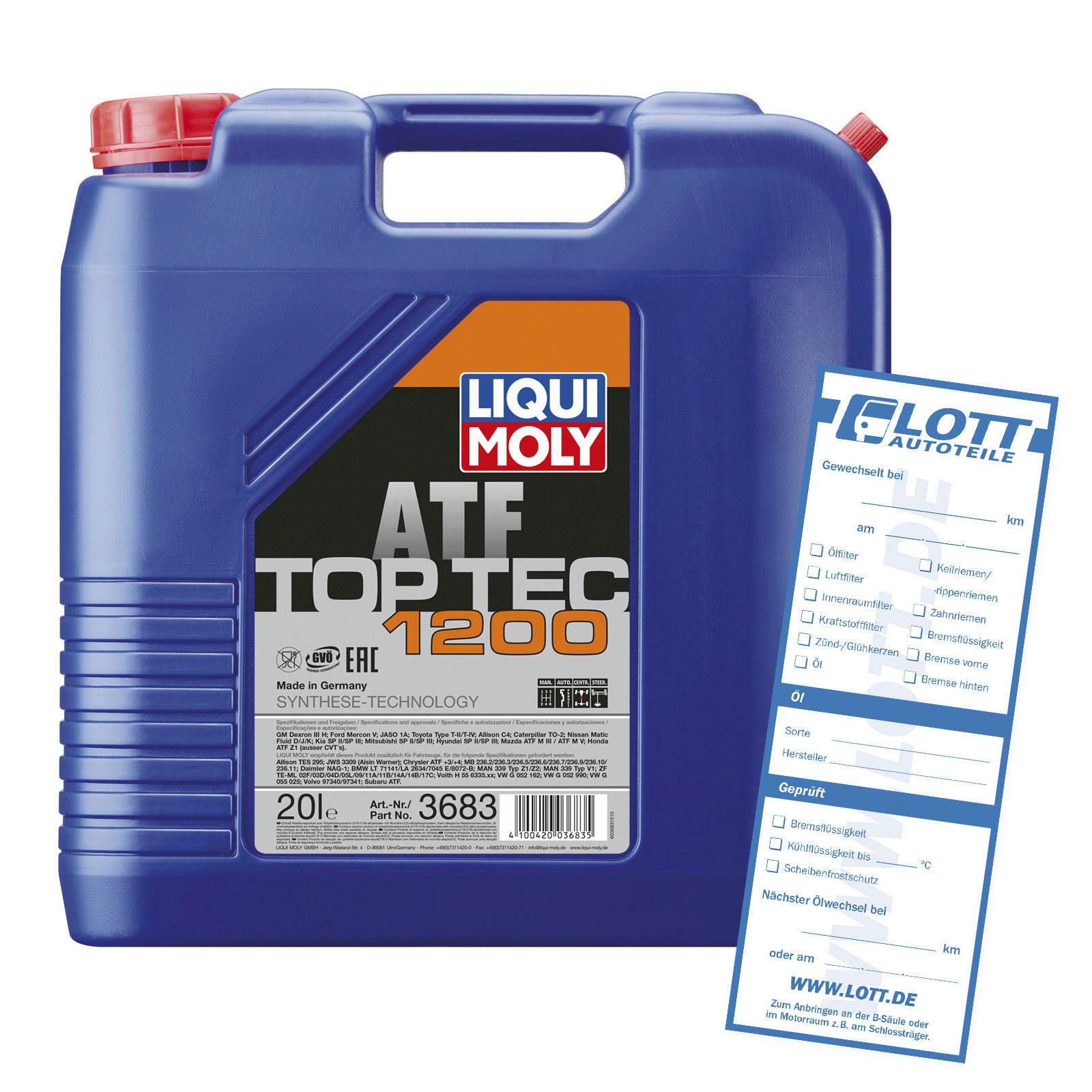 Liqui Moly Automatikgetriebeöl Top Tec ATF 1200 20L