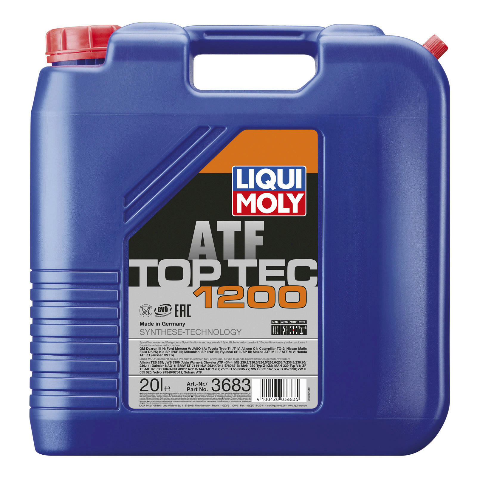 Liqui Moly Automatikgetriebeöl Top Tec ATF 1200 20L