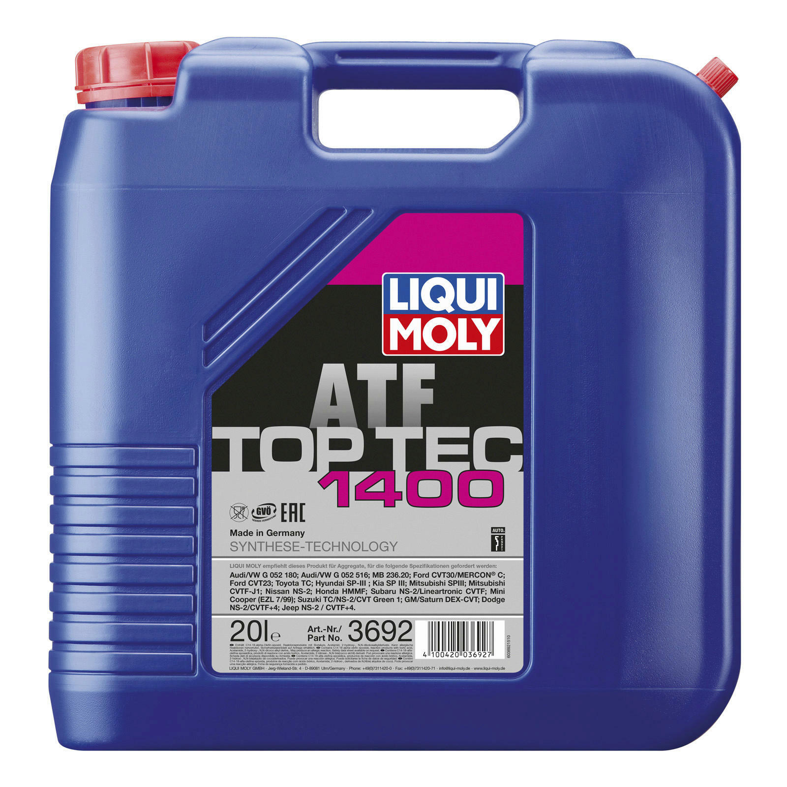 Liqui Moly Automatikgetriebeöl Top Tec ATF 1400 20L