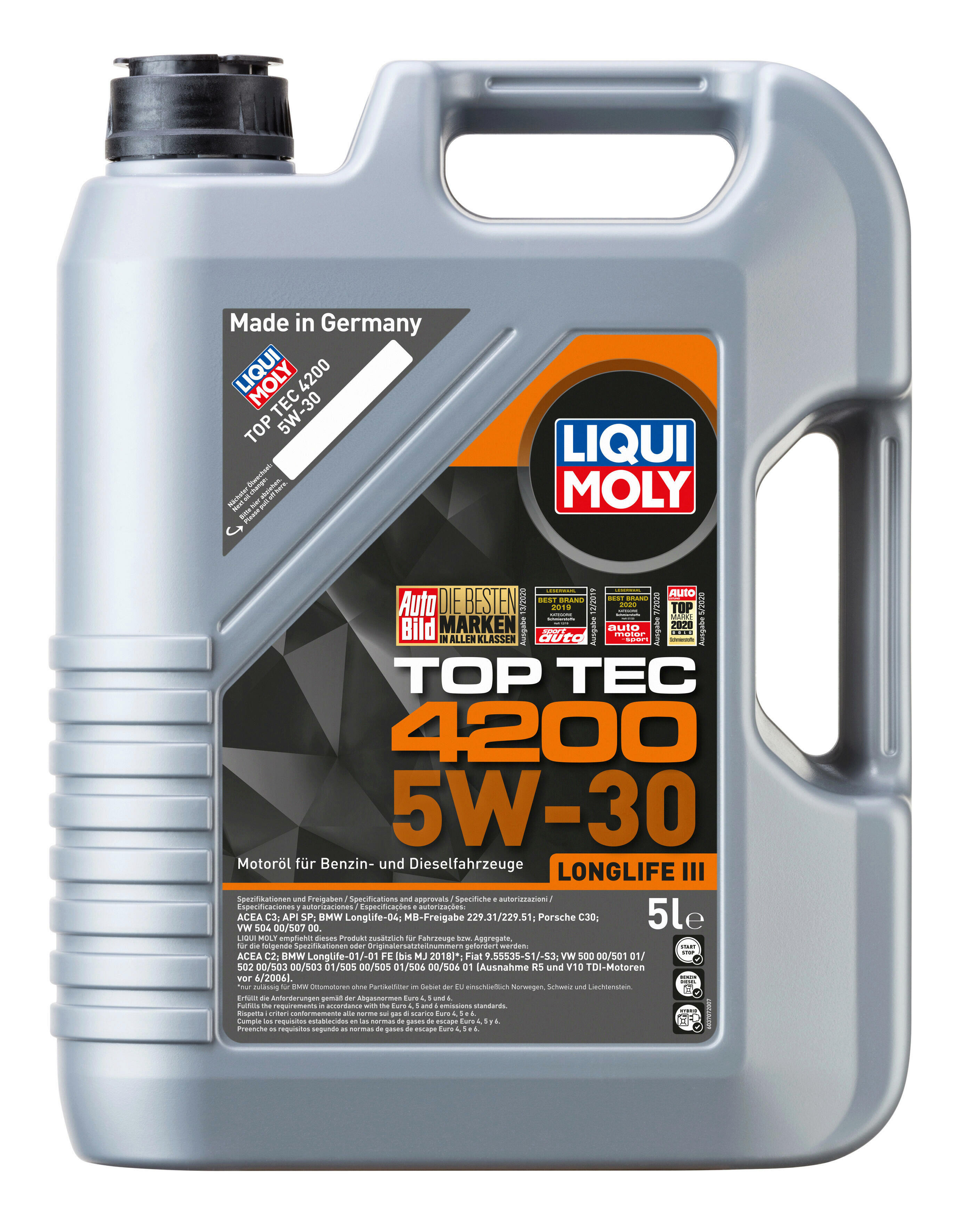 Ölwechsel Set 5L 5W30 Öl Motoröl LIQUI MOLY + HENGST Ölfilter + Ablassschraube