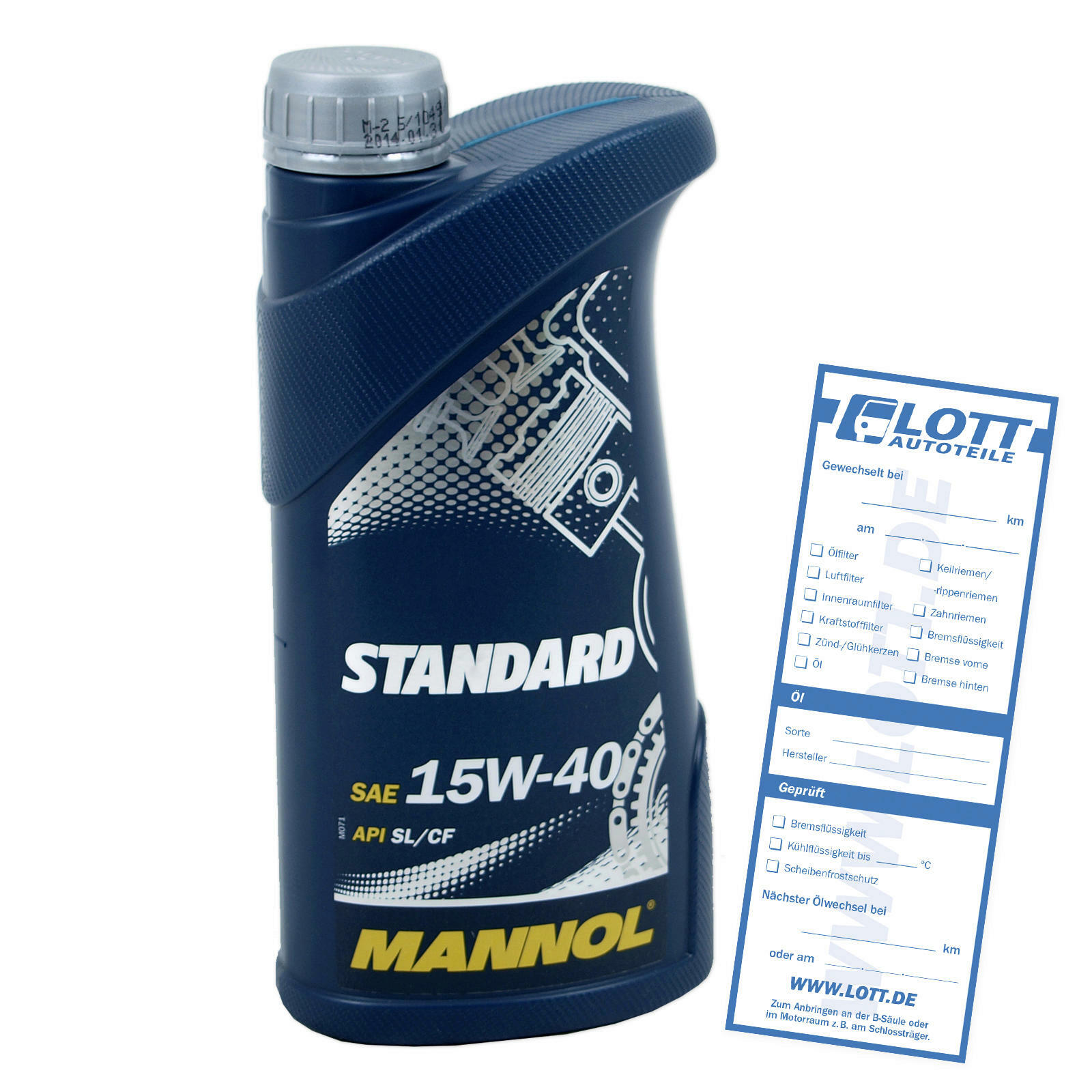 MOTORÖL MANNOL STANDARD 15W-40 1 Liter für Diesel + Benzinmotoren