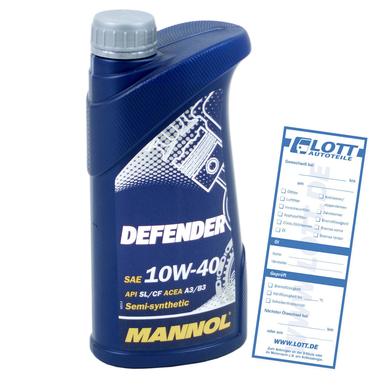 MOTORÖL MANNOL DEFENDER 10W-40 1 Liter