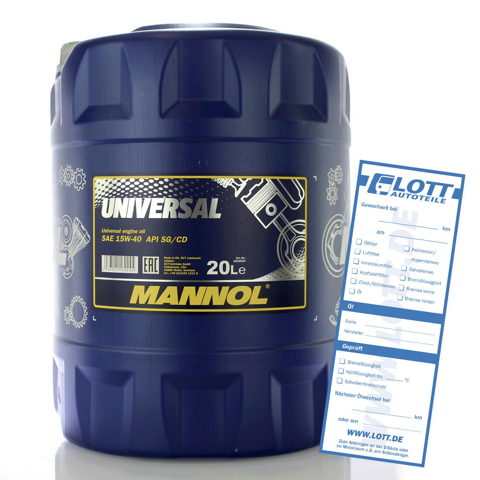 Mannol Universal 15W-40 20L (MN7405-20) | Lott Autoteile