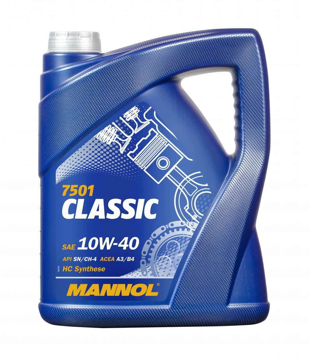 4x 5L Mannol Motoröl Classic 10W-40 Motorenöl passend für VW 5...