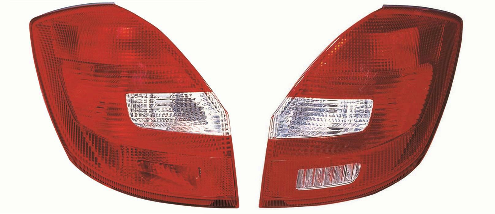 2x Heckleuchte links + rechts LED passend für Skoda Fabia 2 1.2 BJ bis 12/2013
