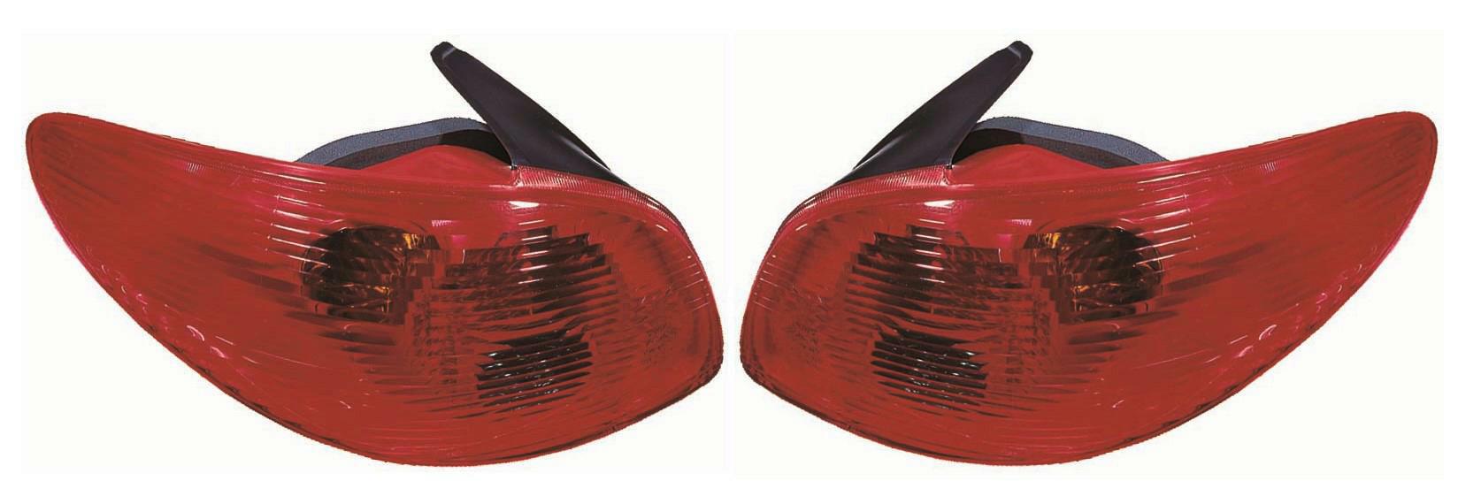 2x Heckleuchte links + rechts passend für Peugeot 206 bis 70 90 BJ ab 05/2003