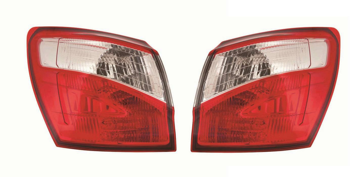 2x Heckleuchte links + rechts au&szlig;en LED passend f&uuml;r Nissan Qashqai 1 ab 02/2010