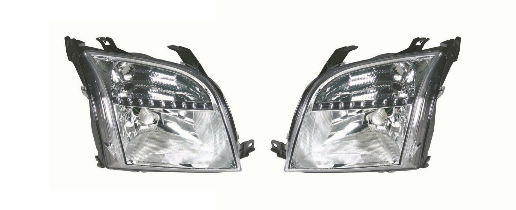 Hauptscheinwerfer H4 links + rechts passend für Ford Fusion 1.4 1.6 1.25...