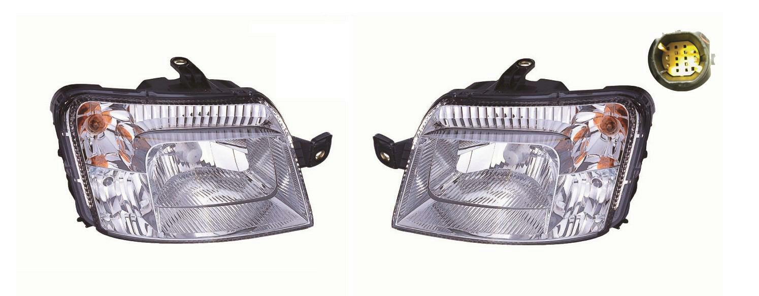 Hauptscheinwerfer H4 links + rechts passend für Fiat Panda 1.1 bis BJ 12...