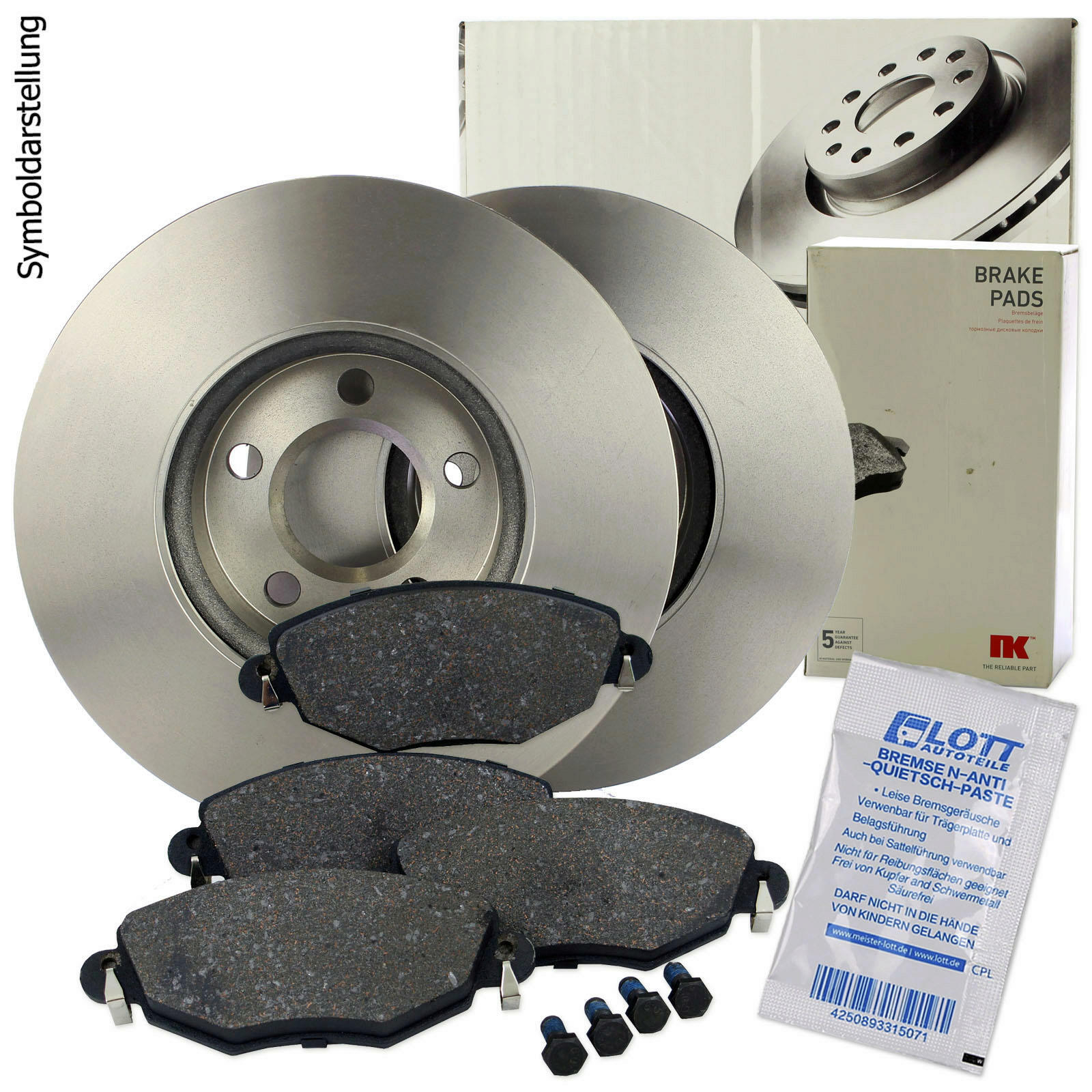 NK Bremsscheiben + NK Bremsbel&auml;ge vorne