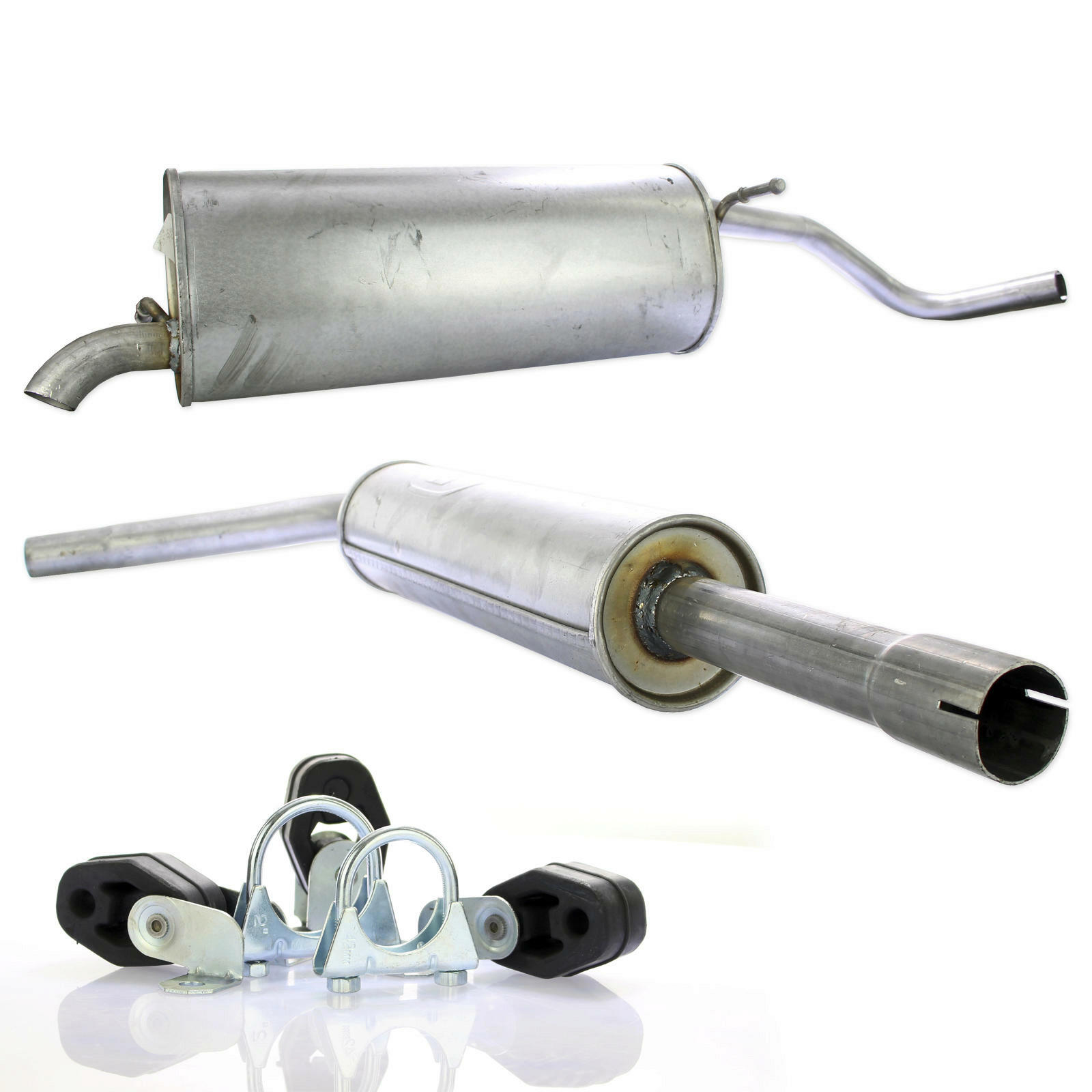 Ferroz Auspuff Schalldämpfer-Set Für Seat Arosa VW Lupo 1.4 TDI