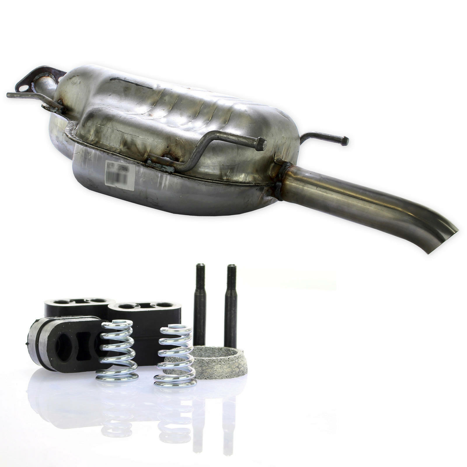 Endschalldämpfer mit Anbausatz für Opel Zafira A 1.6 / 1.8 / bis 06...