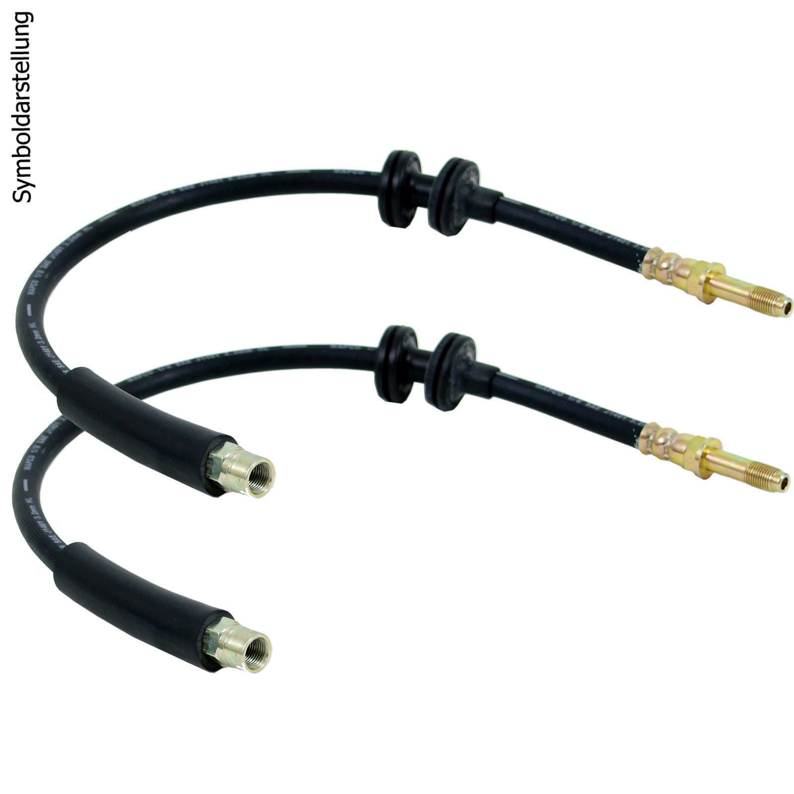 2x Bremsschlauch hinten passend f&uuml;r Fiat Idea Grande Van Lancia Ypsilon
