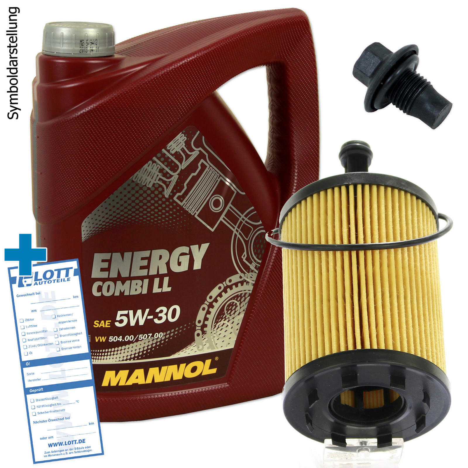 Ölwechsel Set 5 Liter 5W30 Öl Motoröl + Ölfilter + Ablassschraube