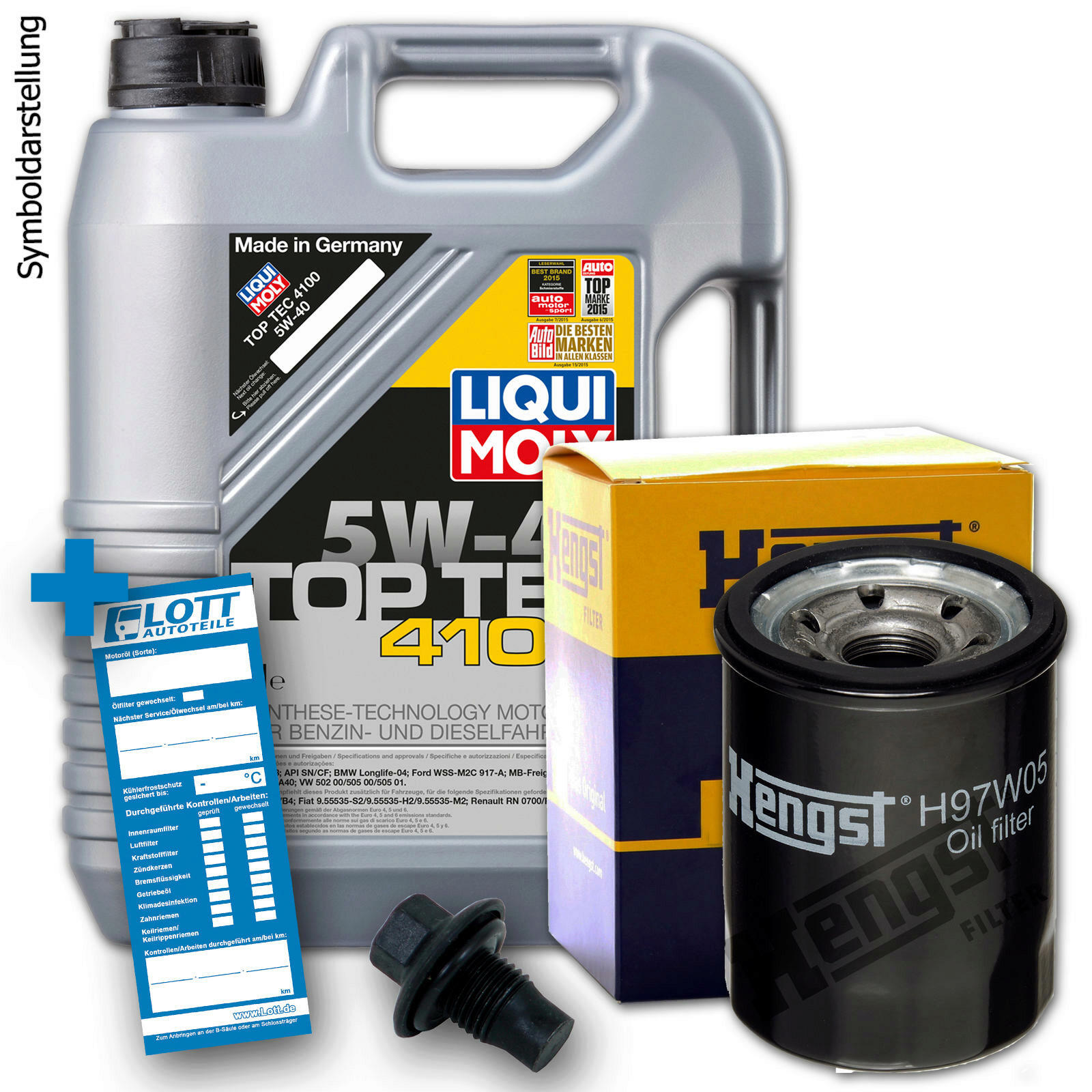 Ölwechsel Set 5L 5W40 Öl Motoröl LIQUI MOLY + HENGST Ölfilter