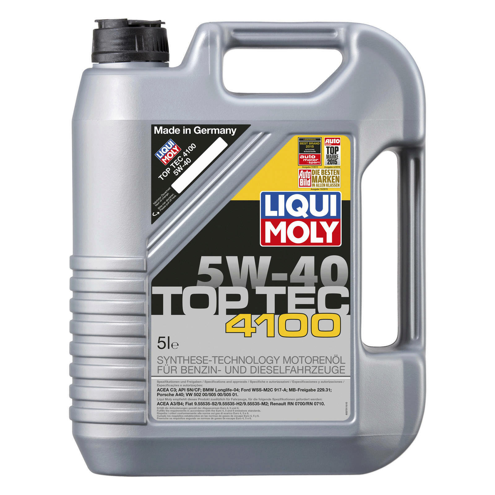 Ölwechsel Set 5L 5W40 Öl Motoröl LIQUI MOLY + MANN Ölfilter