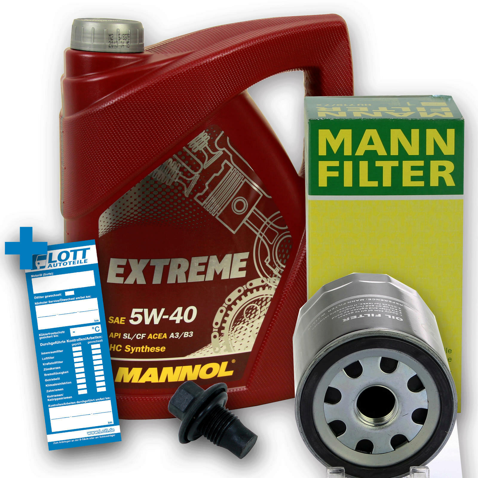 Ölwechsel Set 5 Liter 5W40 Öl + Ölfilter