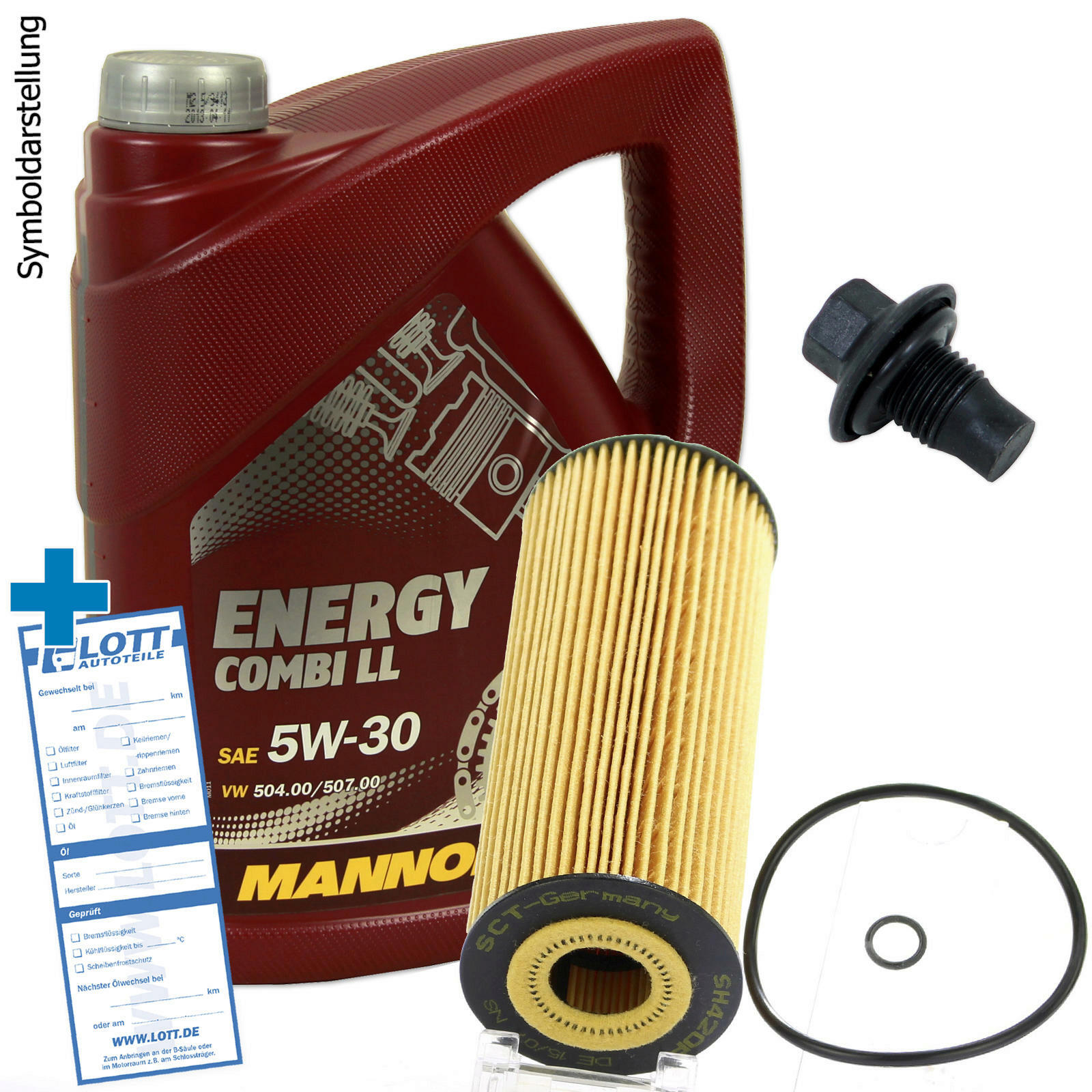 Ölwechsel Set 5 Liter 5W30 Öl + Ölfilter + Ablassschraube