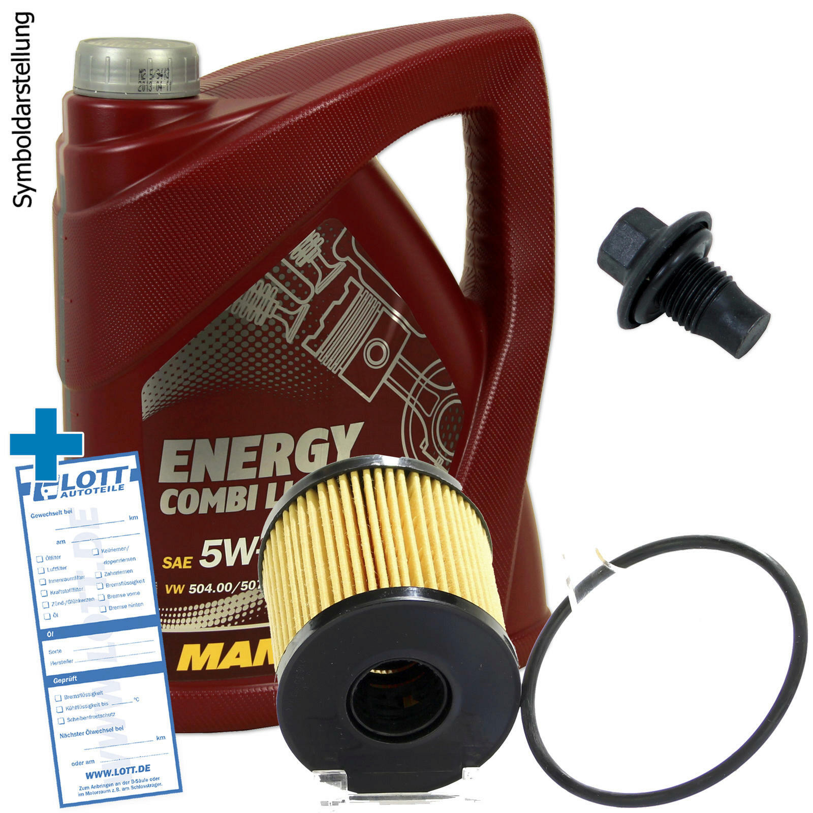 Ölwechsel Set 5 Liter 5W30 Öl + Ölfilter + Ablassschraube