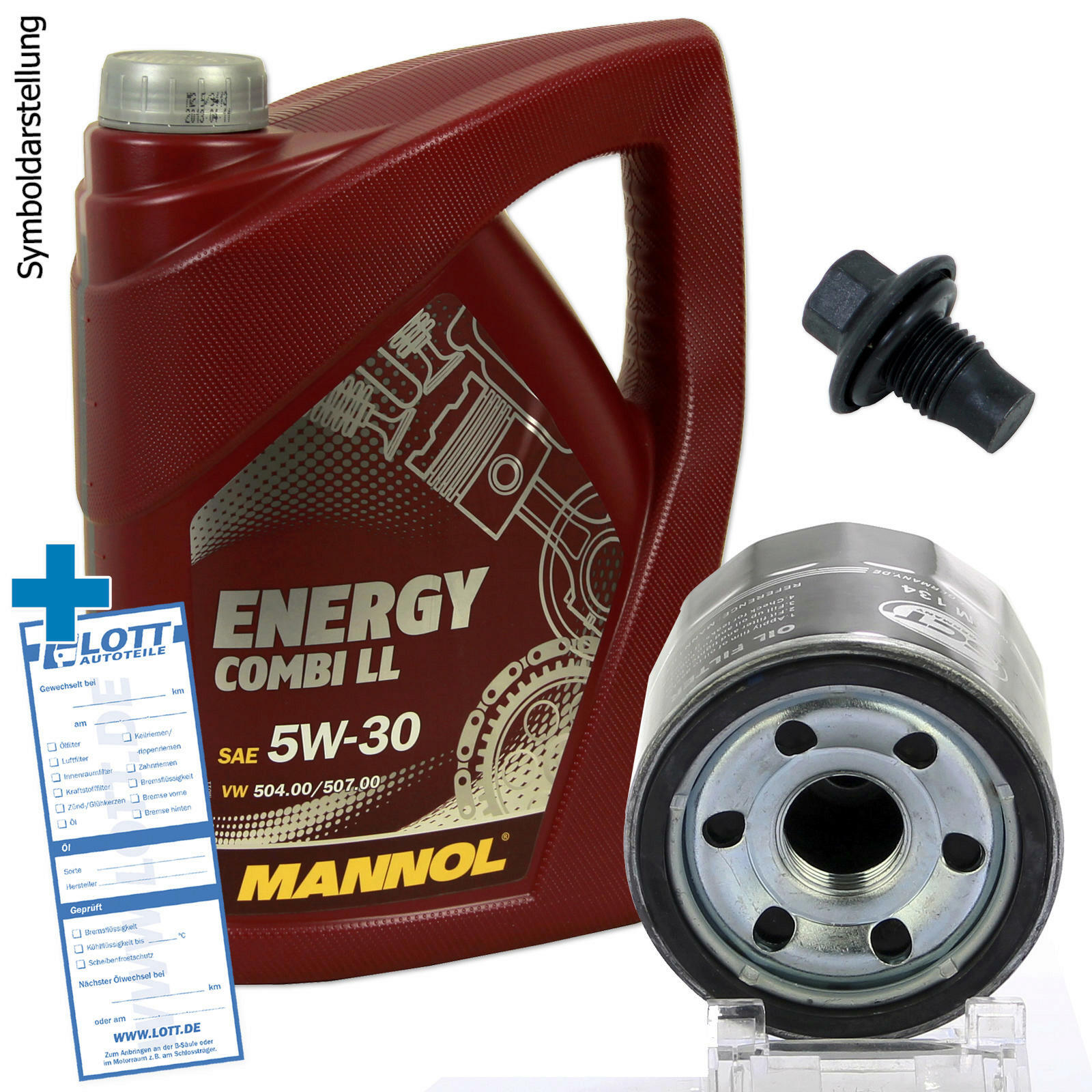 Ölwechsel Set 5 Liter 5W30 Öl + Ölfilter + Ablassschraube