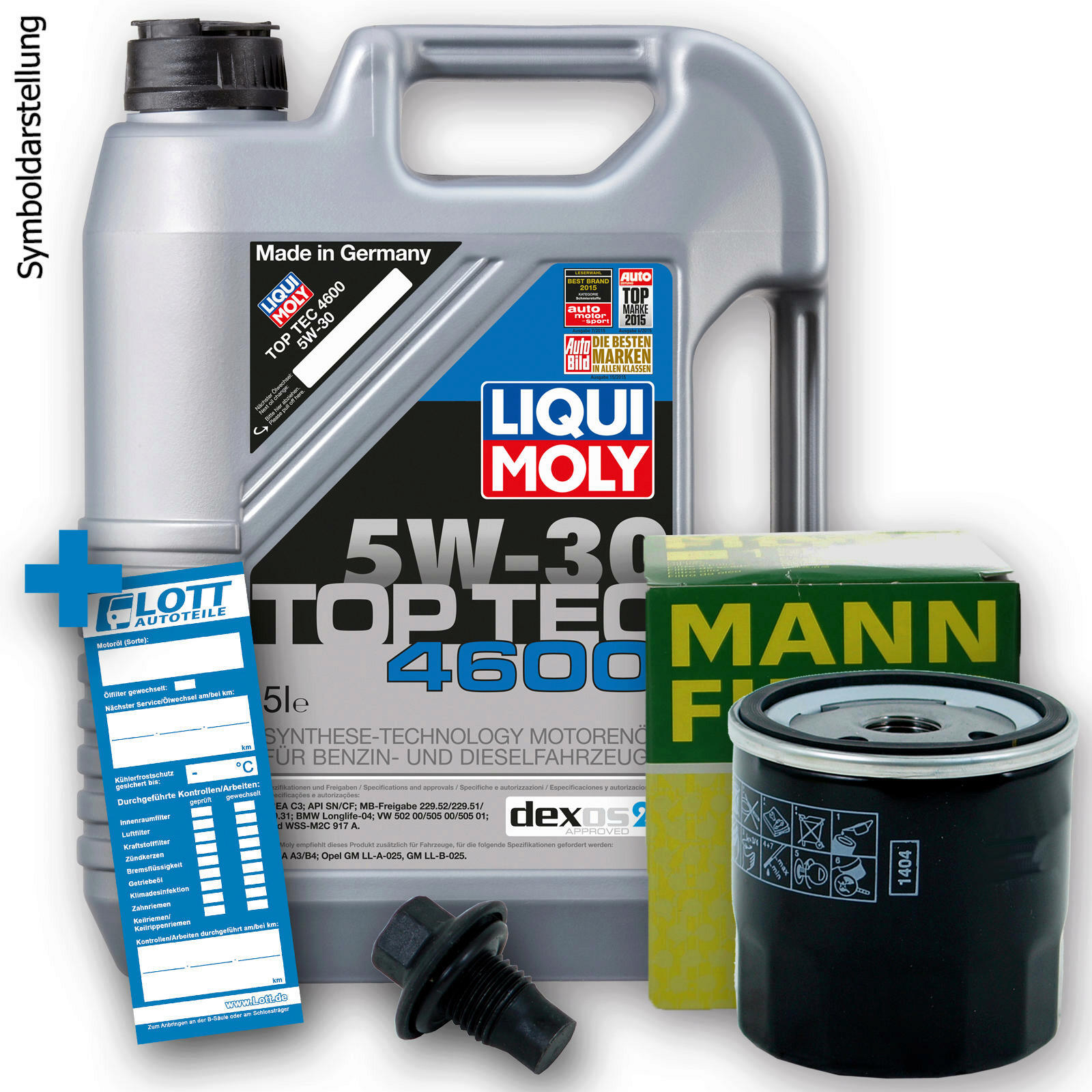 Ölwechsel Set 5L 5W30 Öl Motoröl LIQUI MOLY + MANN Ölfilter