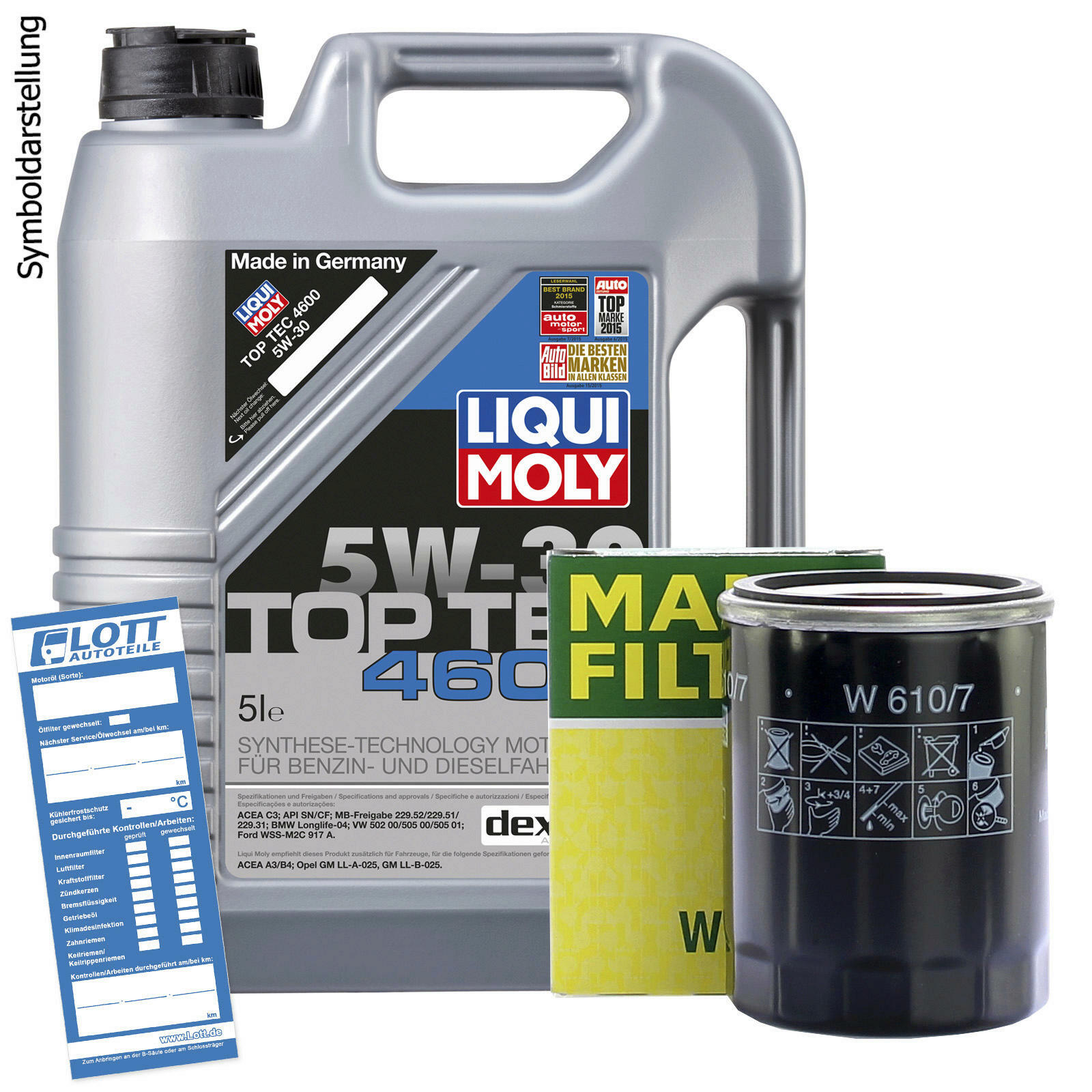 Ölwechsel Set Liqui Moly Motoröl + MANN Ölfilter