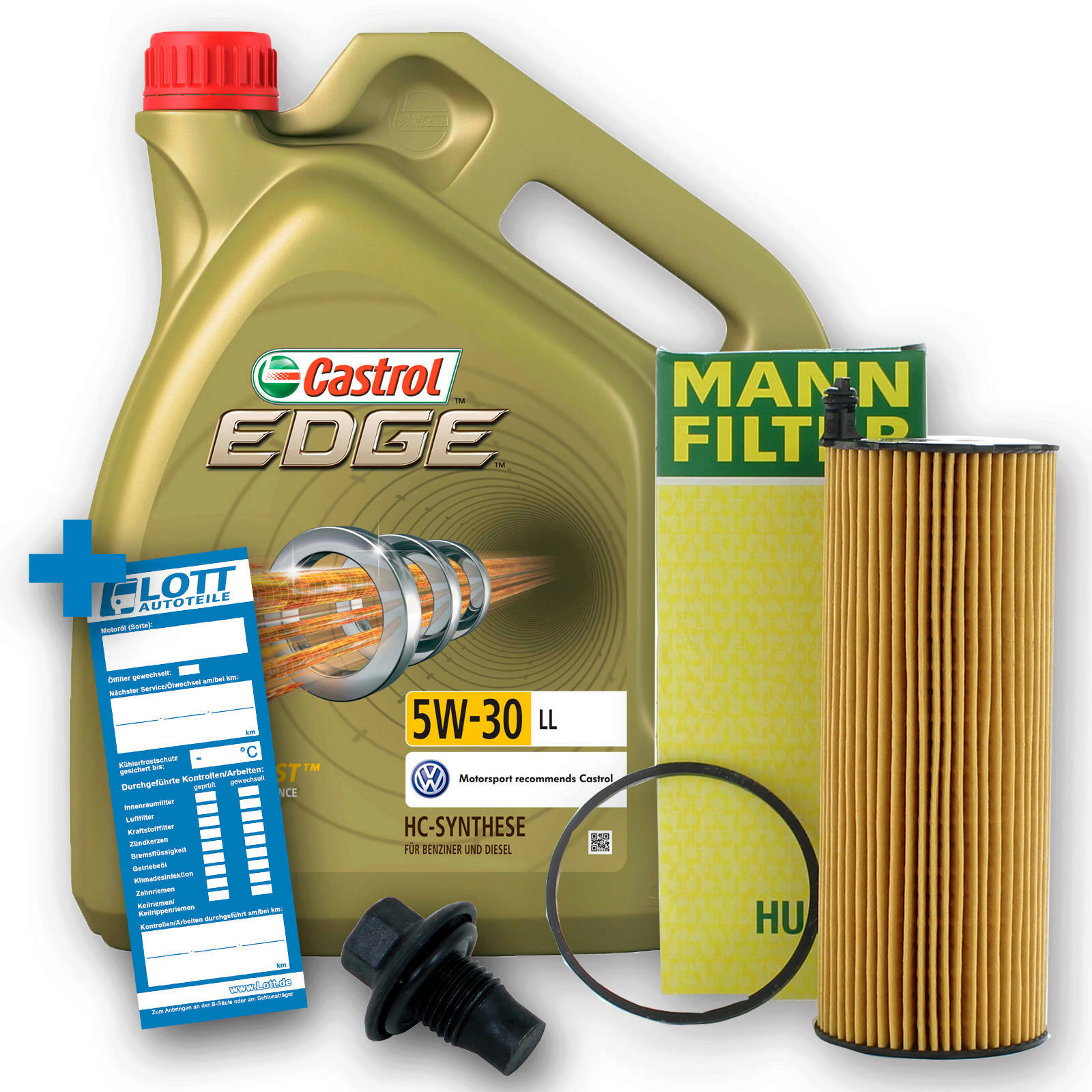 Ölwechsel Set Castrol Motoröl + MANN Ölfilter