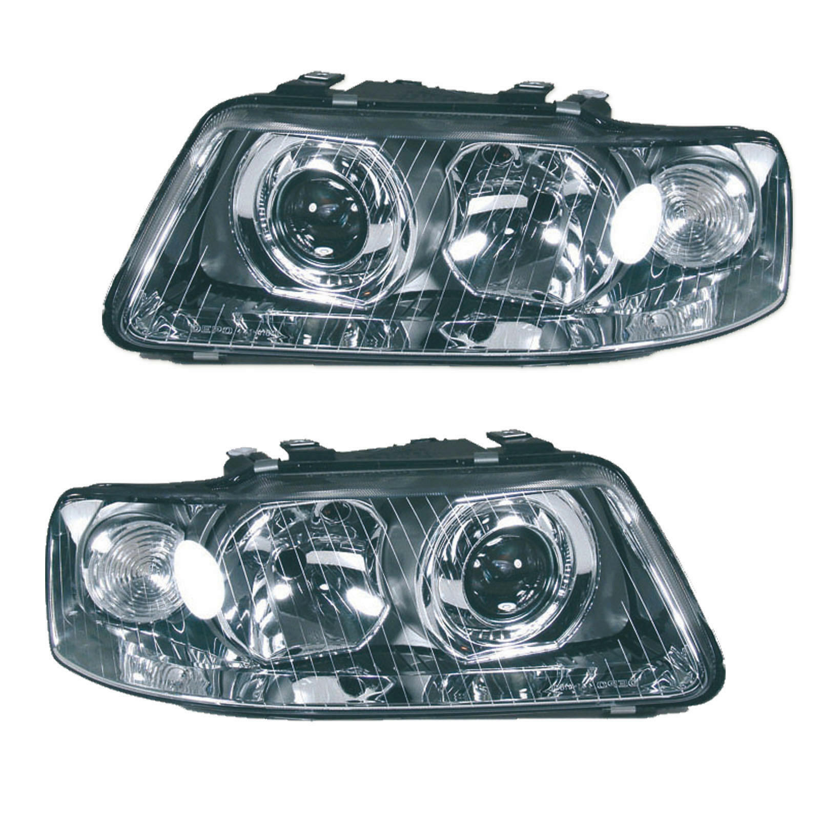 2x Hauptscheinwerfer H1/H7 links rechts passend f&uuml;r Audi A3 8L 1.6 1.9 ab BJ 10/00
