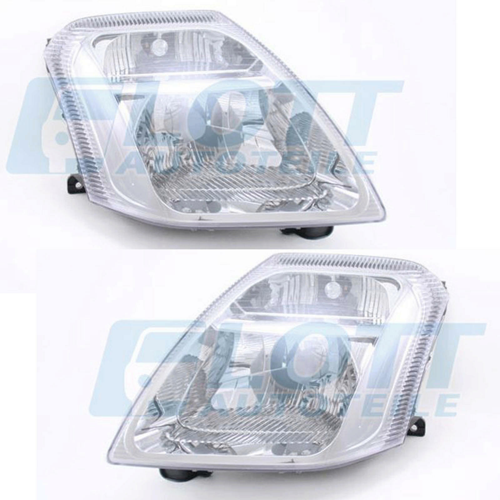 Hauptscheinwerfer H4 links + rechts passend f&uuml;r Citroen C2 1.1 1.4 HDi 1.6 VTS