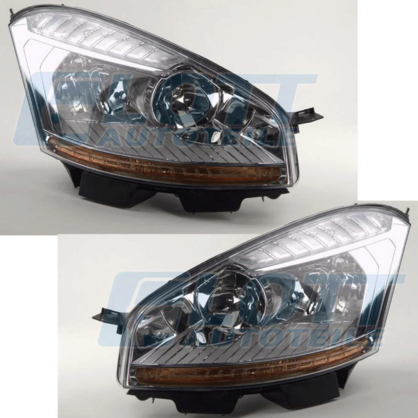 Scheinwerfer Halogen Set links rechts H7 H1 passend für Citroen C4 Picas...