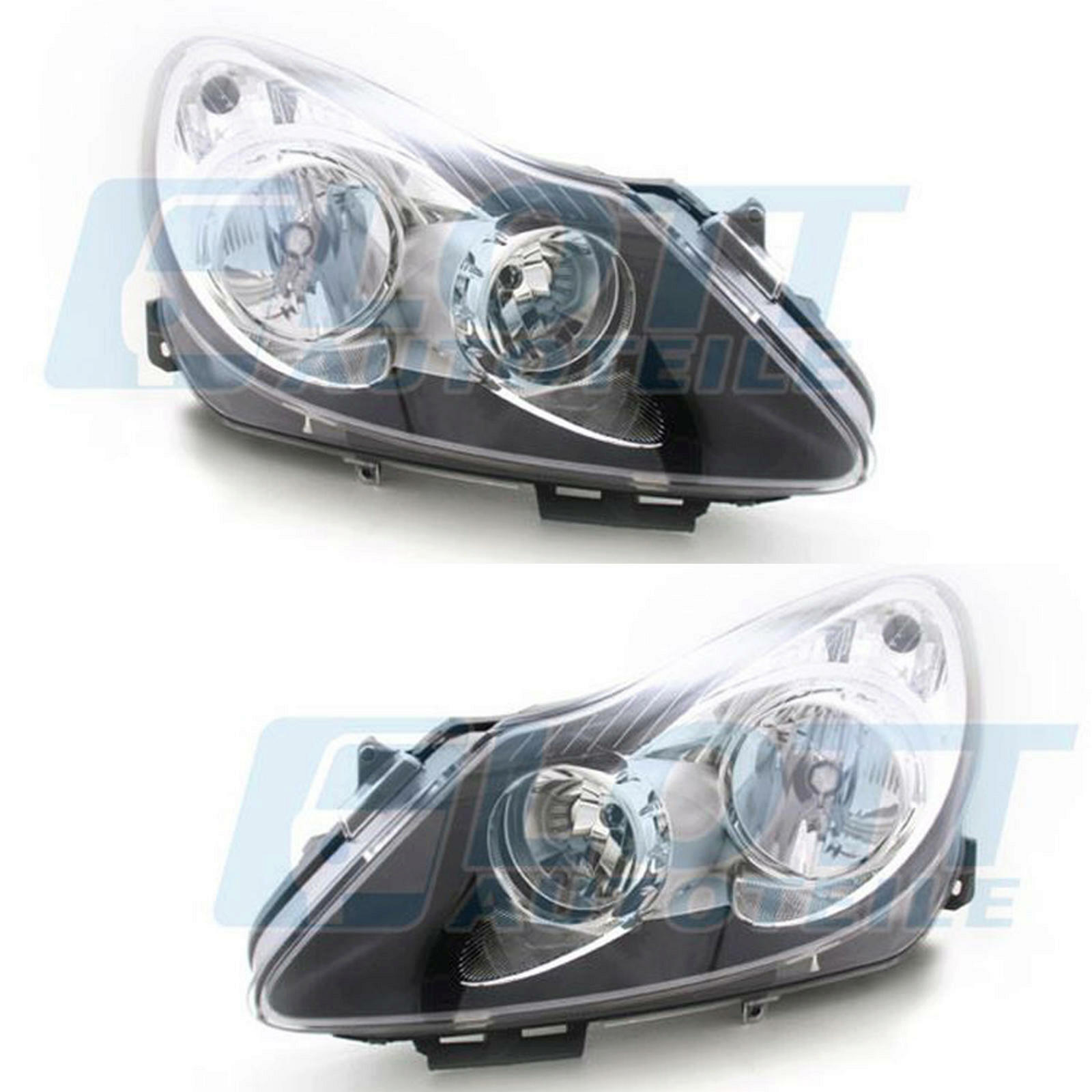 Hauptscheinwerfer H7 H1 links + rechts passend für Opel Corsa D bis BJ 12/2010