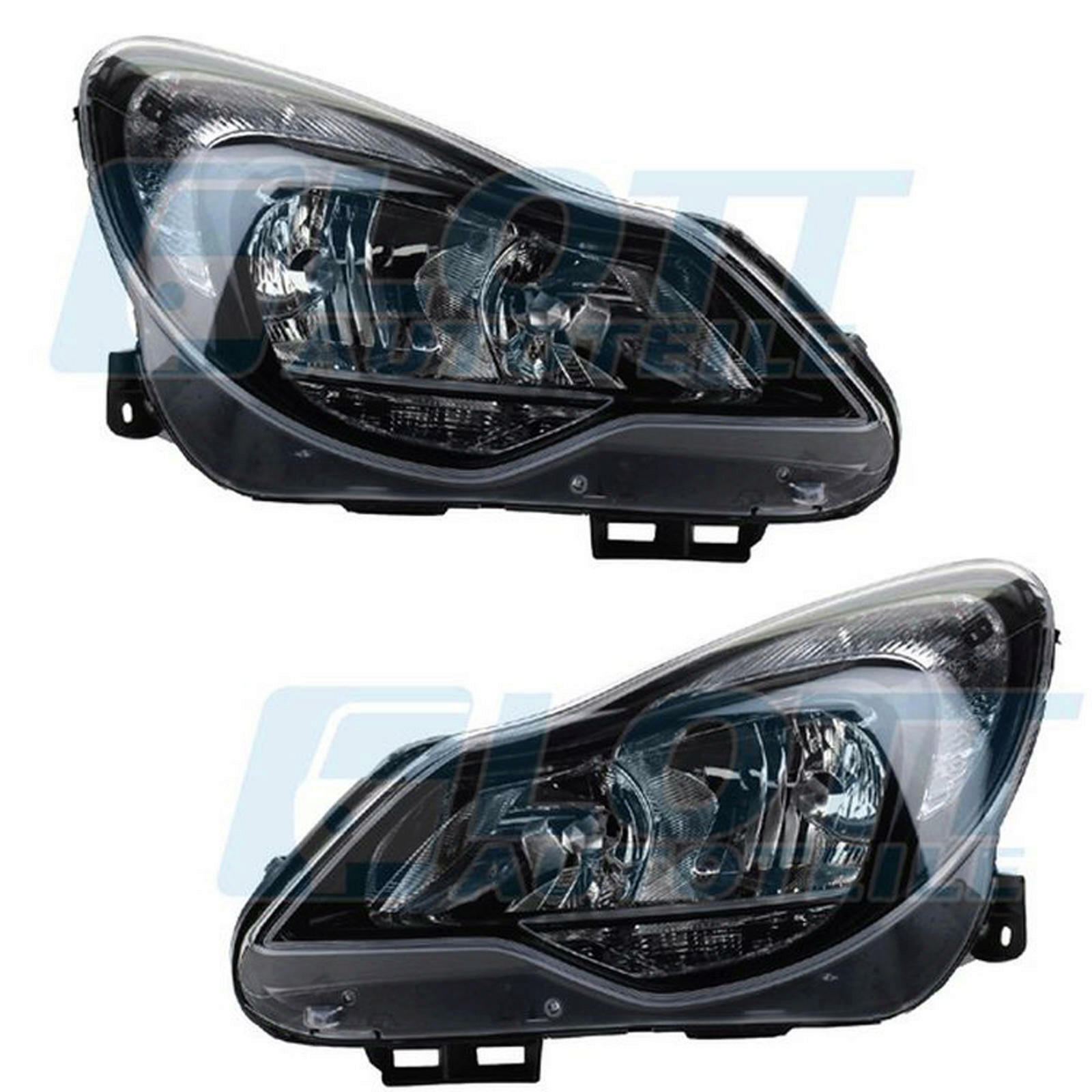 Hauptscheinwerfer H7 H1 links + rechts passend f&uuml;r Opel Corsa D ab BJ 01/2011