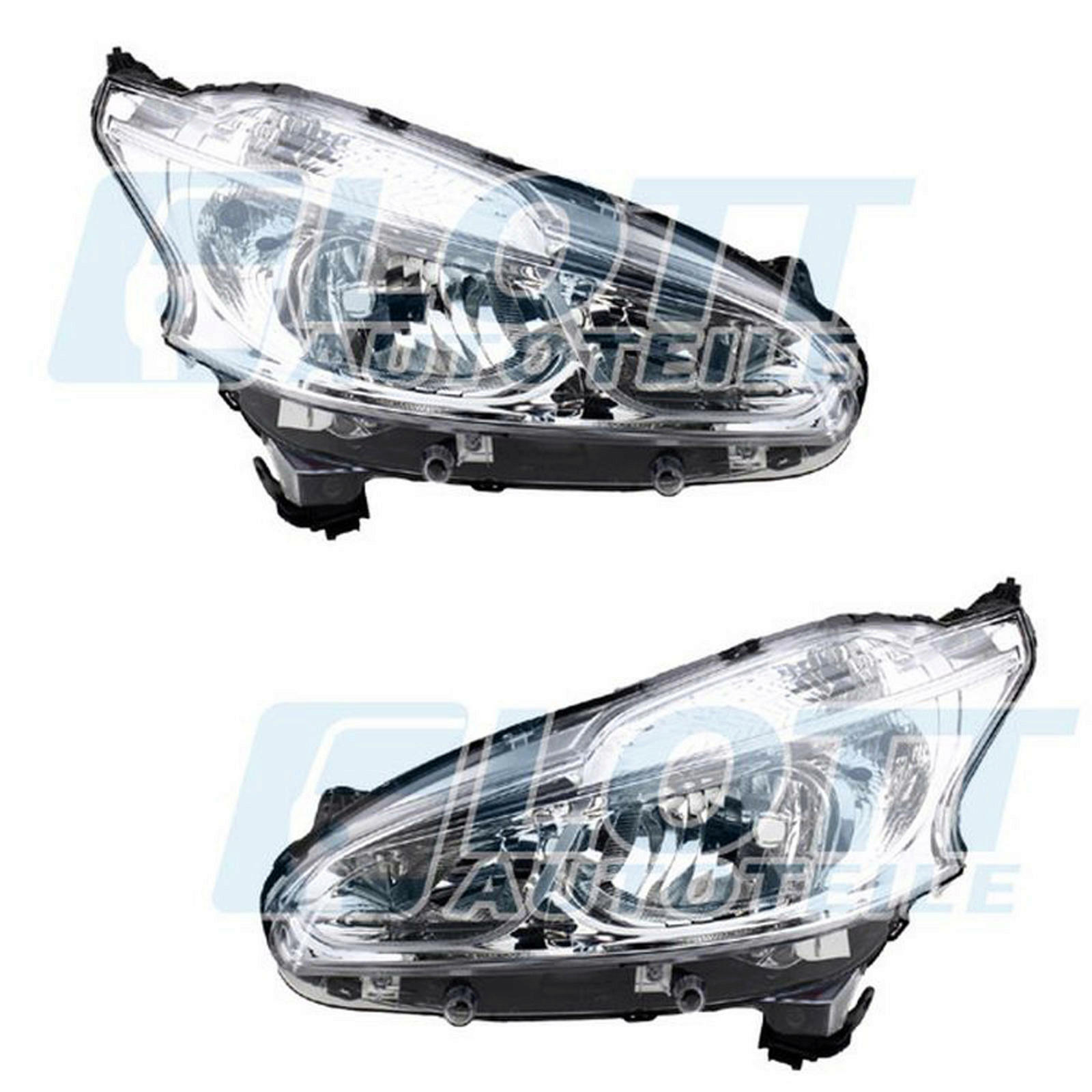 Hauptscheinwerfer H7 links + rechts passend für Peugeot 208 1 1.2 bis BJ...