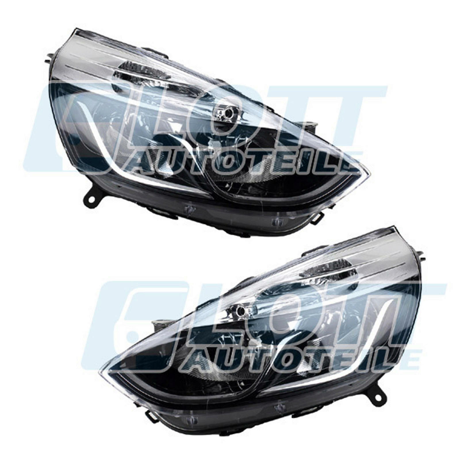 Hauptscheinwerfer H7 H1 links + rechts passend für Renault Clio 4 bis BJ...