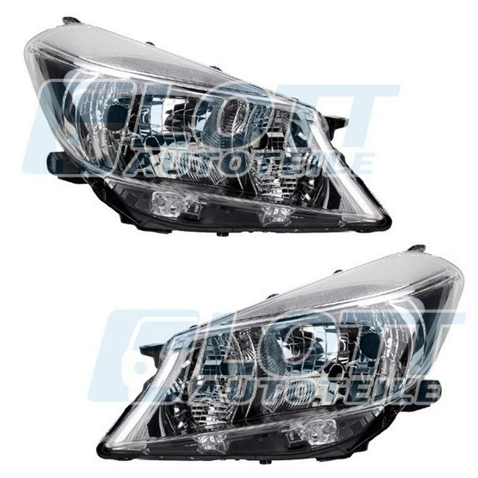 Hauptscheinwerfer H4 links + rechts passend für Toyota Yaris 1.0 bis BJ ...