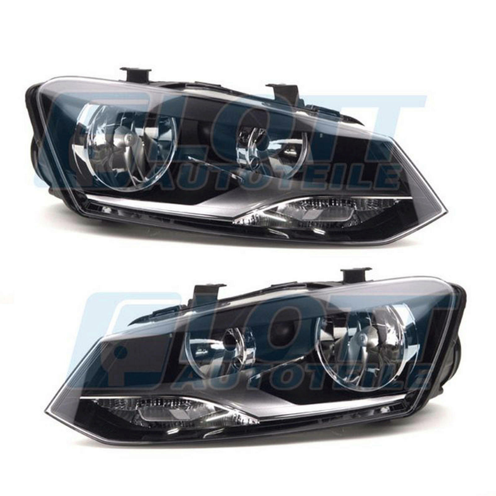 2x Hauptscheinwerfer links + rechts Scheinwerfer H7/H7 passend für VW POLO 5 6R1